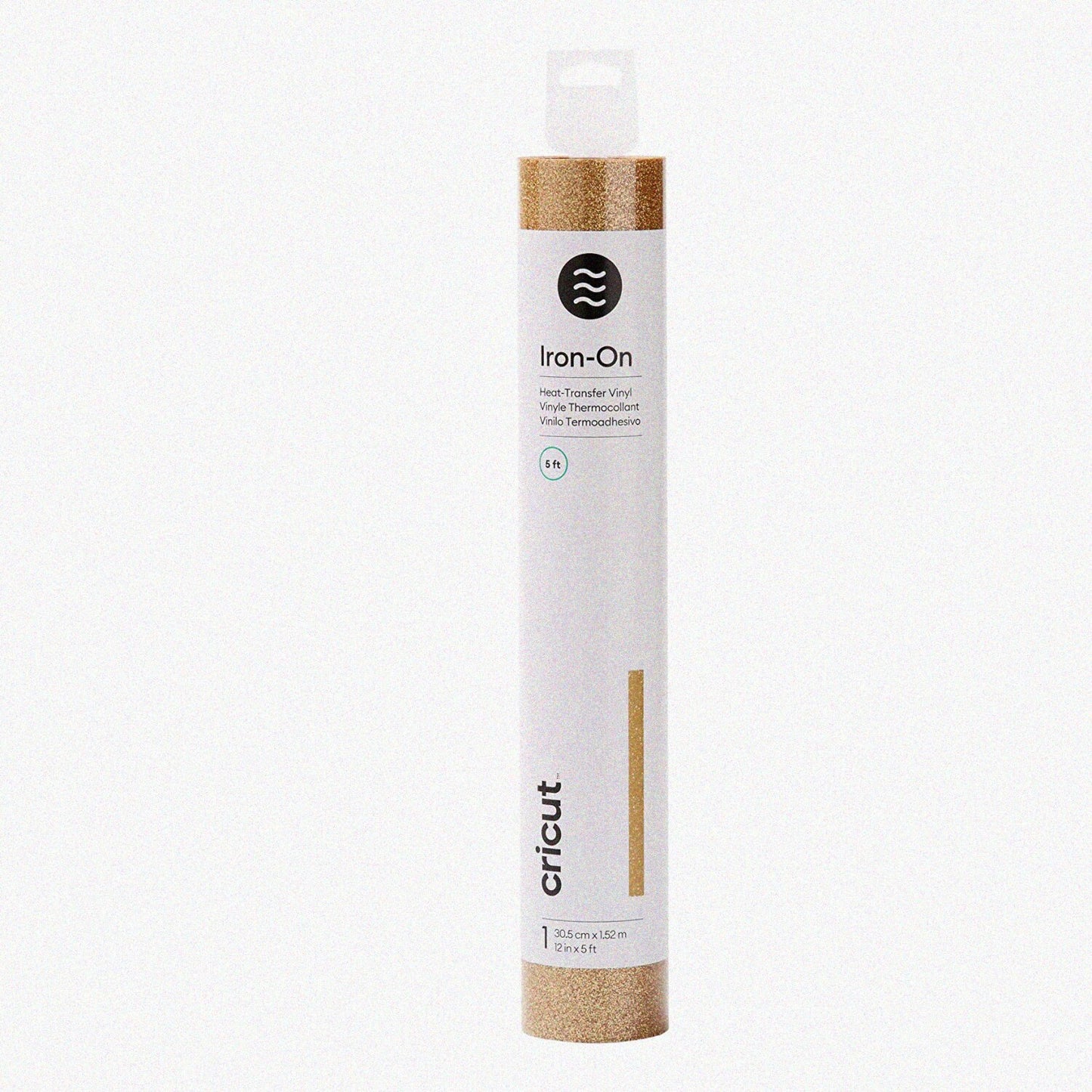Glitter Iron-On Vinyl Roll Gold 1.5m