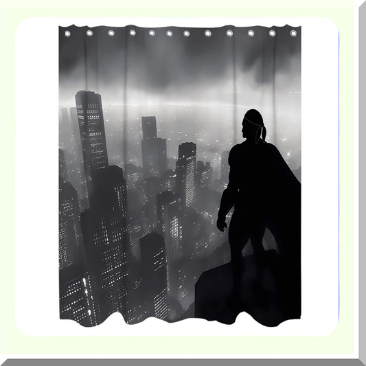 Black Bathtub Shower Curtain 60x72 inch