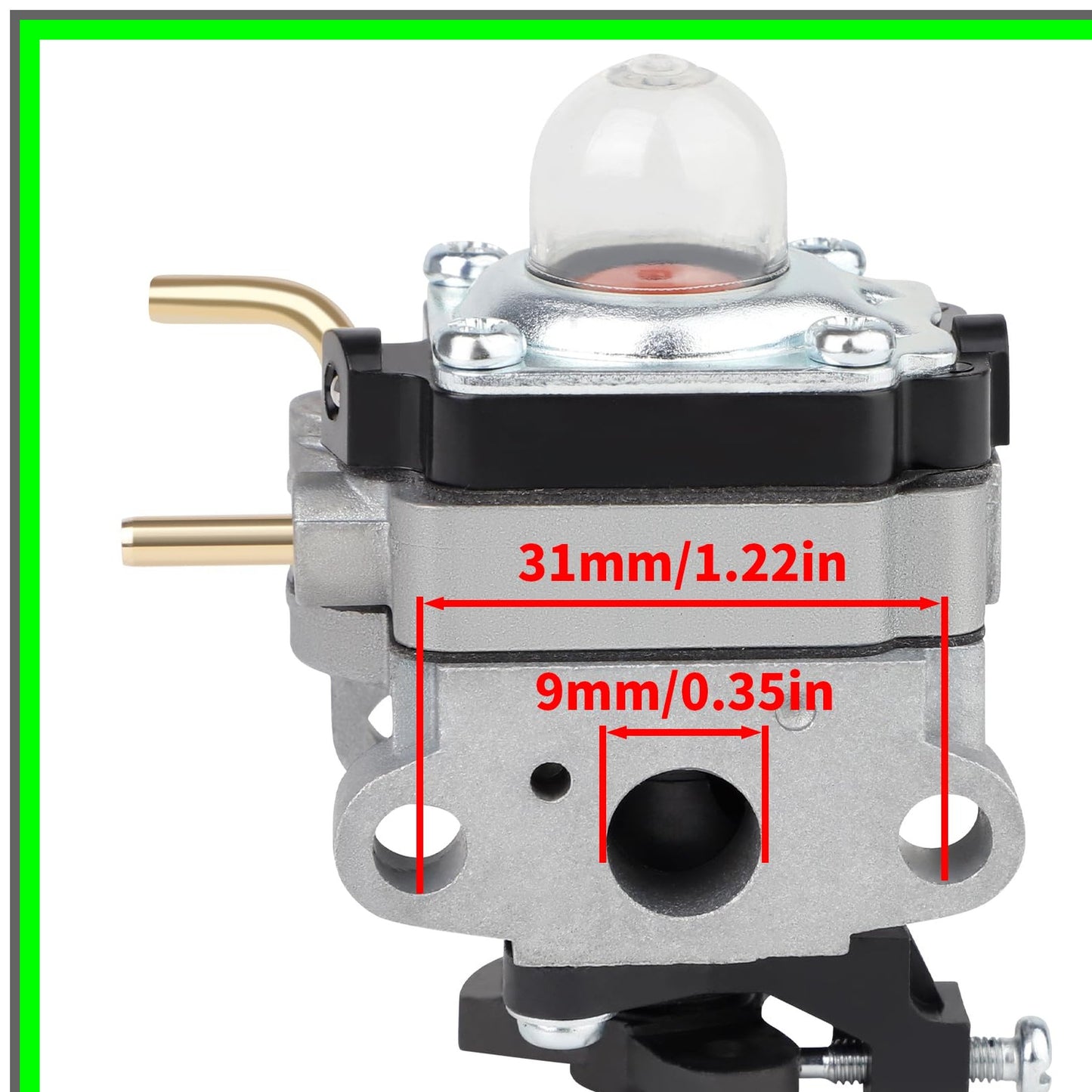 Efficient 25cc Carburetor for Ryobi Trimmers and Cultivators 753-06258A