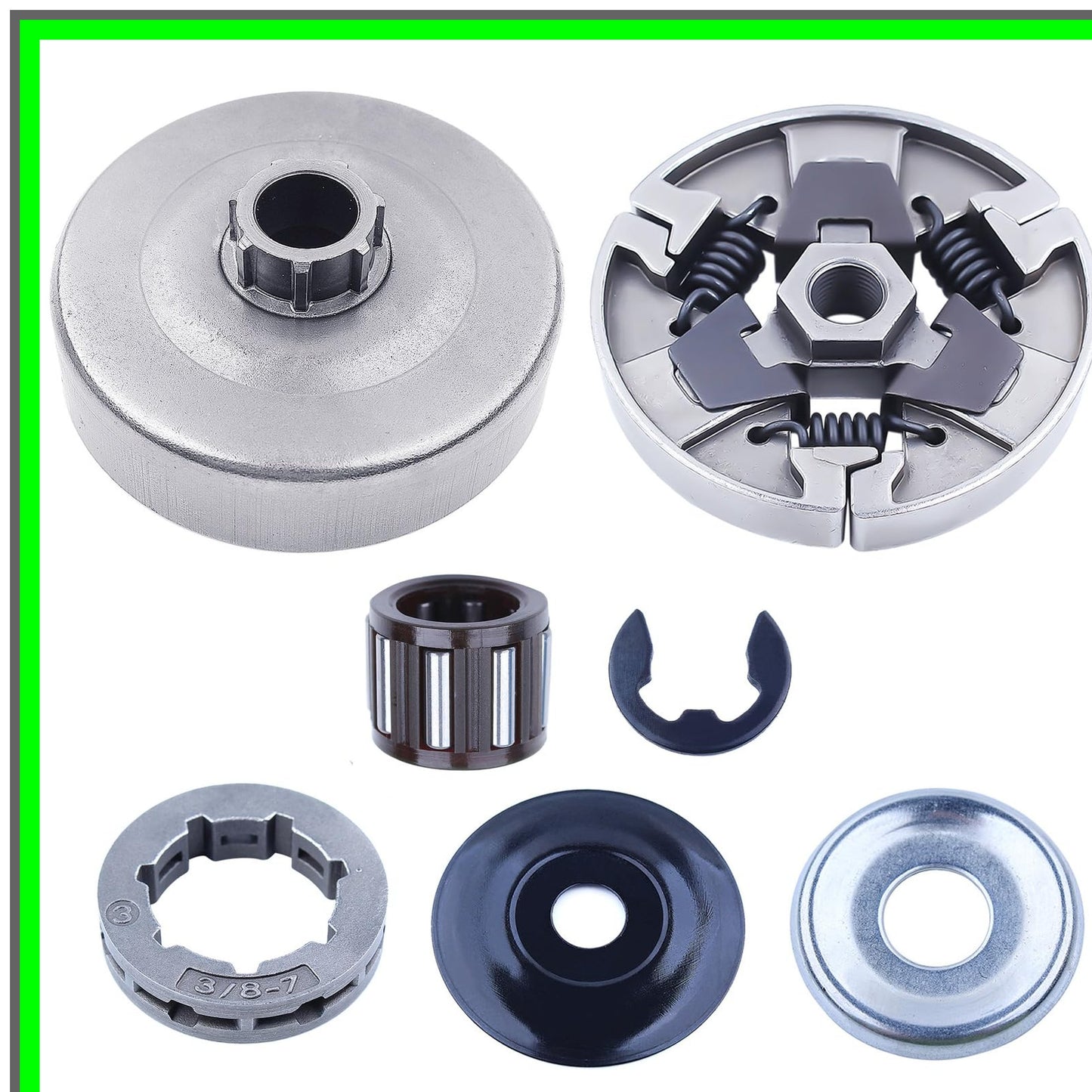 Stihl MS660 Clutch Drum Rim Sprocket Kit with Washer and E-clip