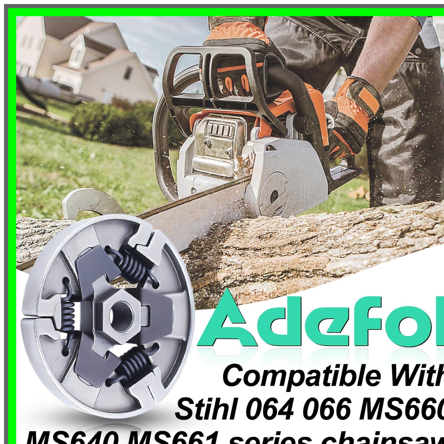 Stihl MS660 Clutch Drum Rim Sprocket Kit with Washer and E-clip