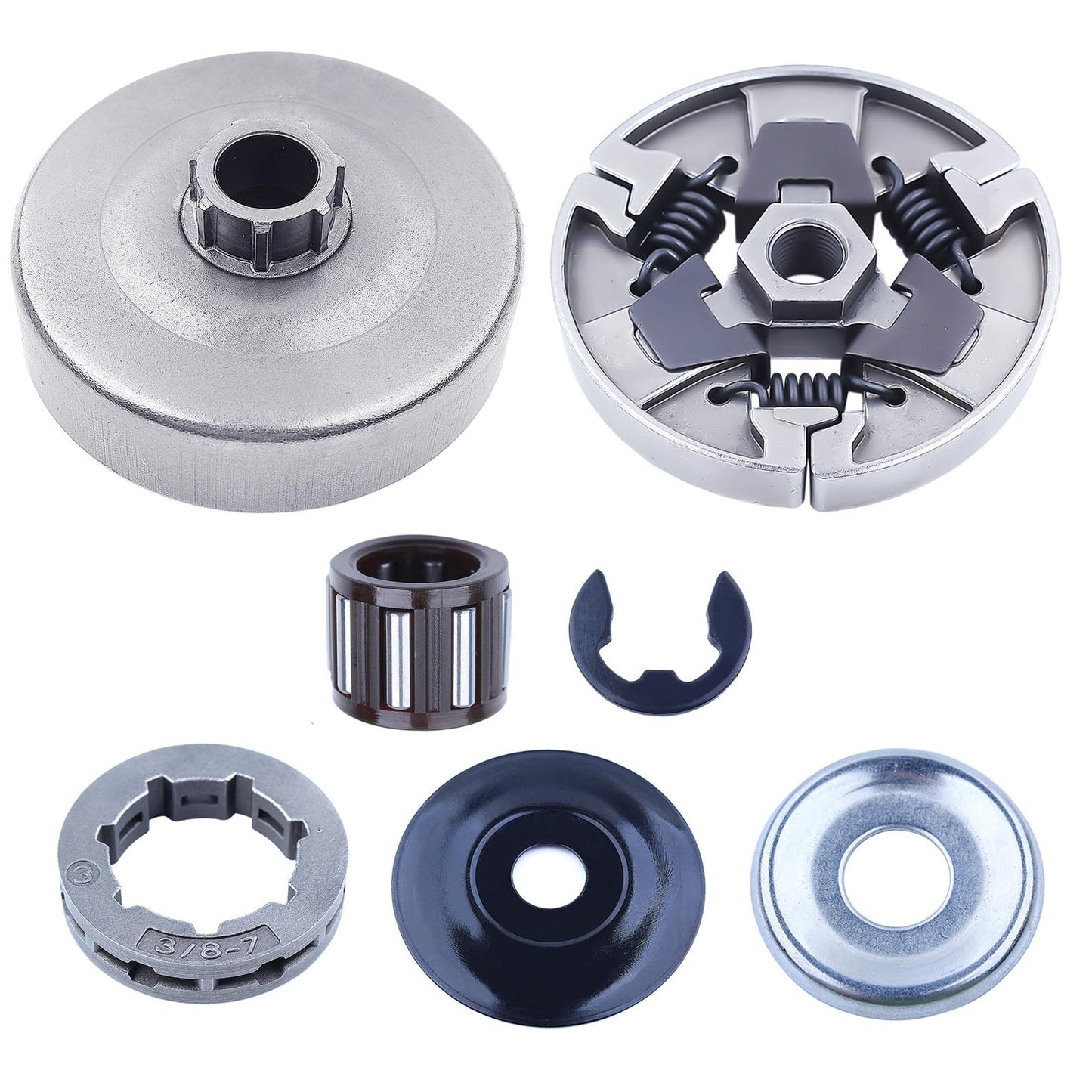 Stihl MS660 Clutch Drum Rim Sprocket Kit with Washer and E-clip