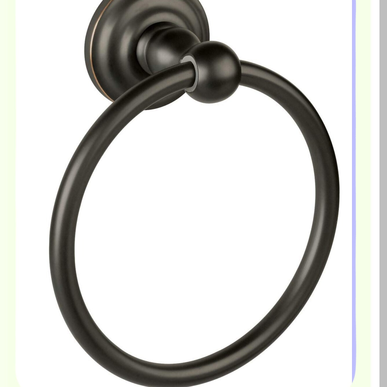 Calisto Towel Ring Rubbed Bronze 6.6-inch