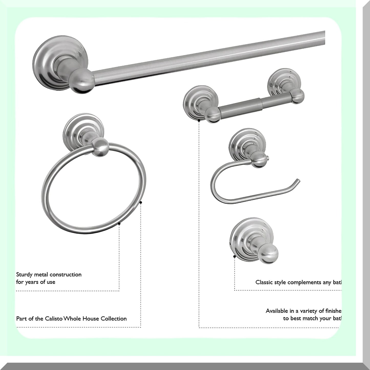 Calisto Towel Ring Rubbed Bronze 6.6-inch