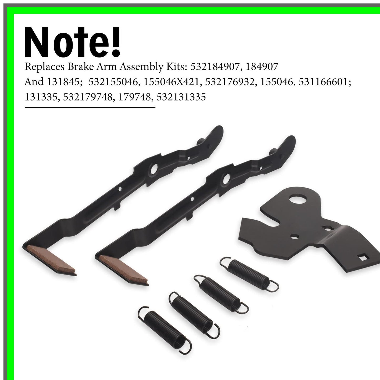 Husqvarna Riding Mower Arm Bracket Roller Cam Kit for 42 Inch Deck