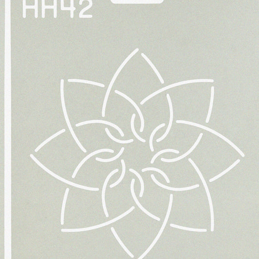Interlocking Hearts Quilt Stencil 5"