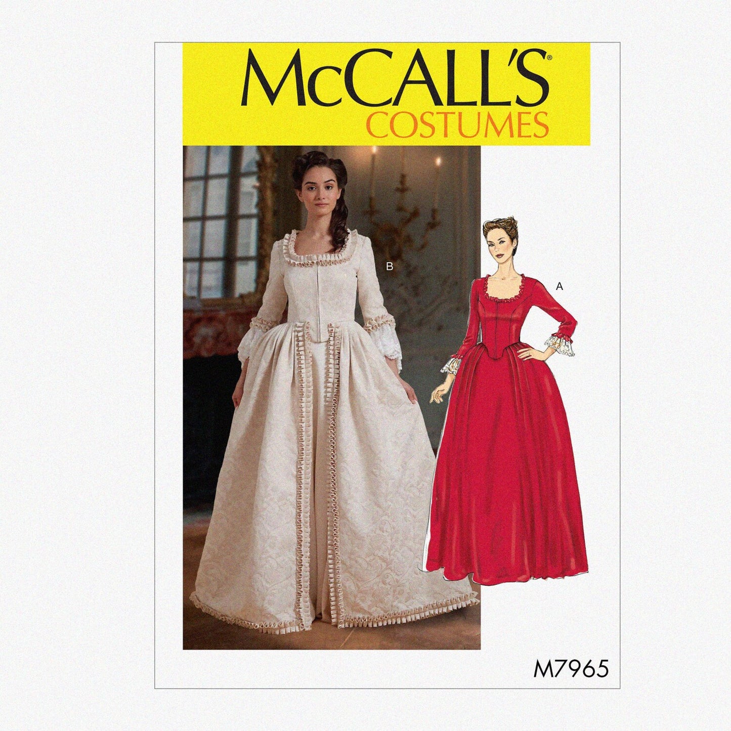 Women's White Victorian Dress and Jacket Sewing Kit
