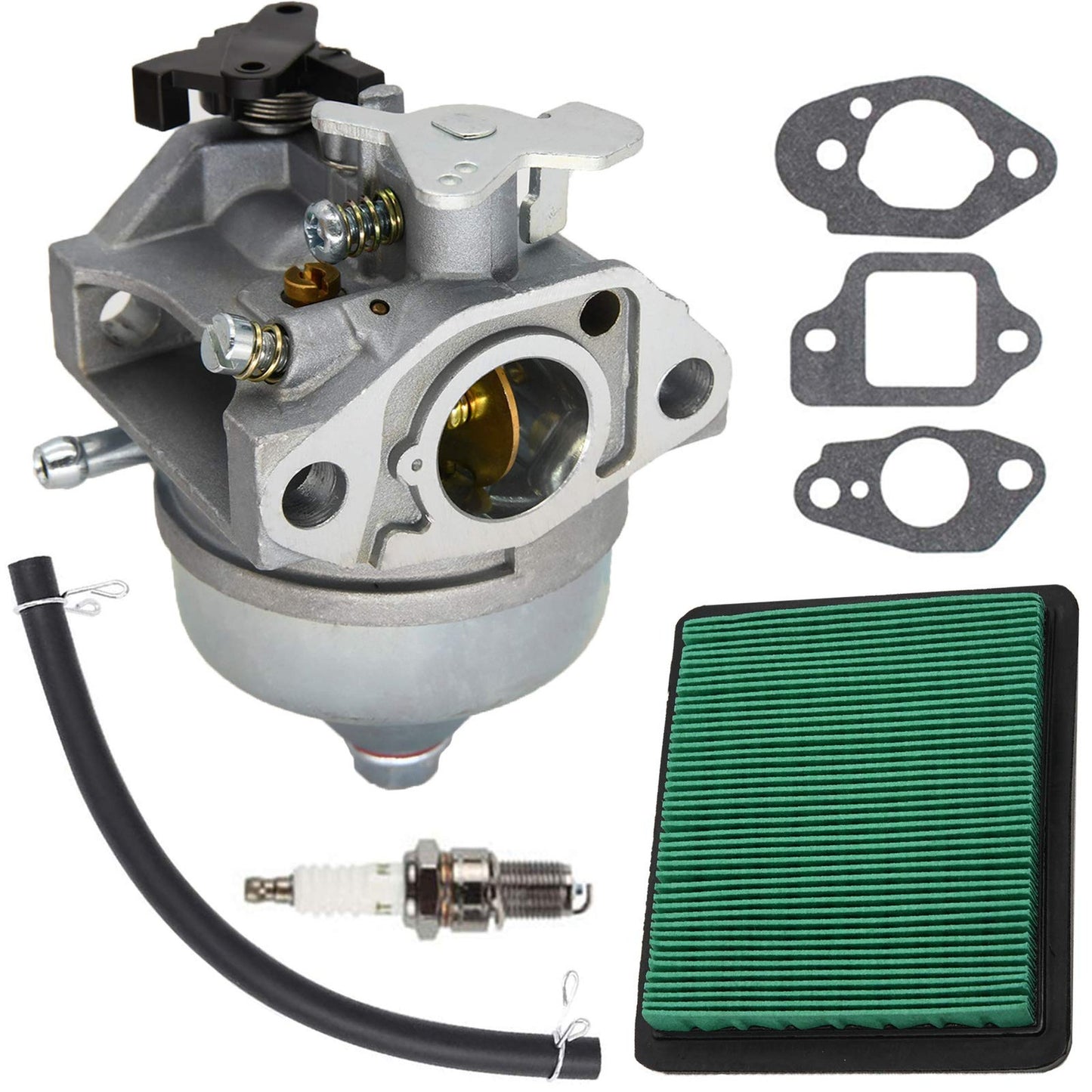 GCV190 Carburetor and Air Filter Spark Plug Kit for Lawn Mowers