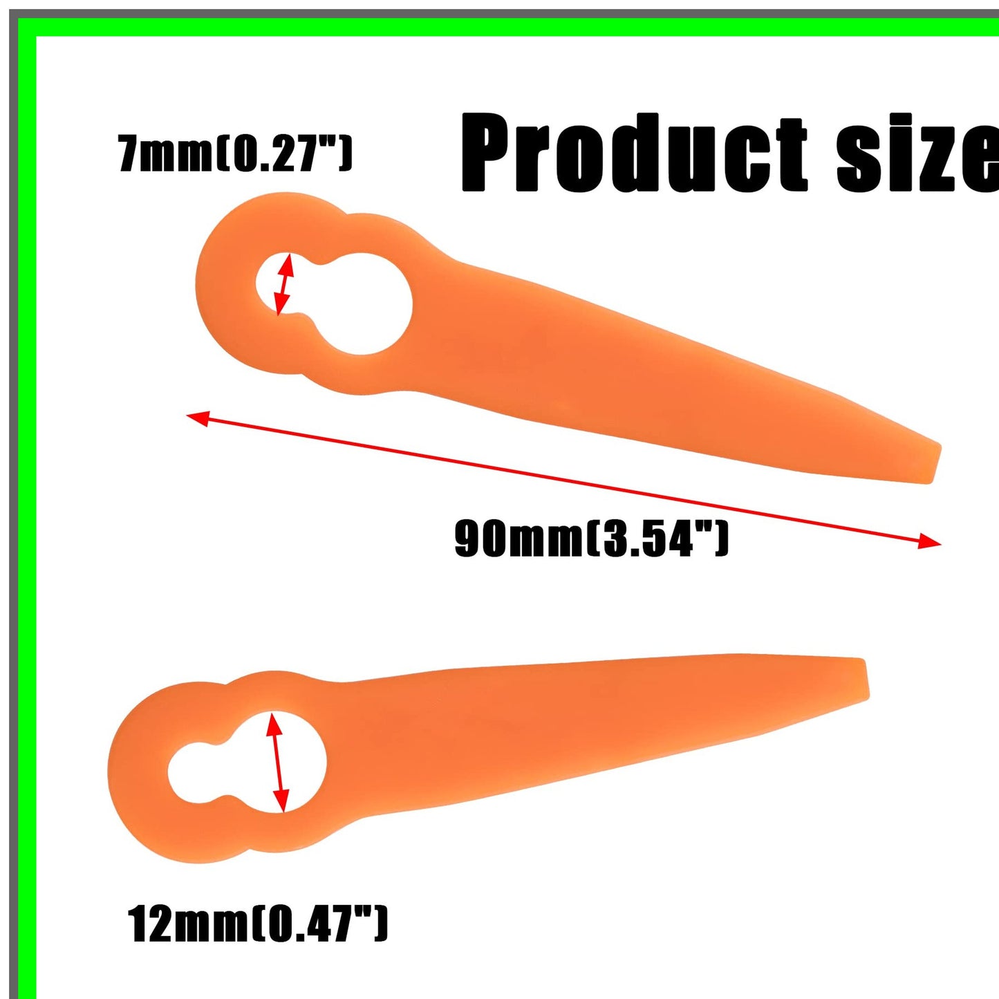 120Pcs Replacement Plastic Blades for STIHL Polycut Trimmers and Sun Joe