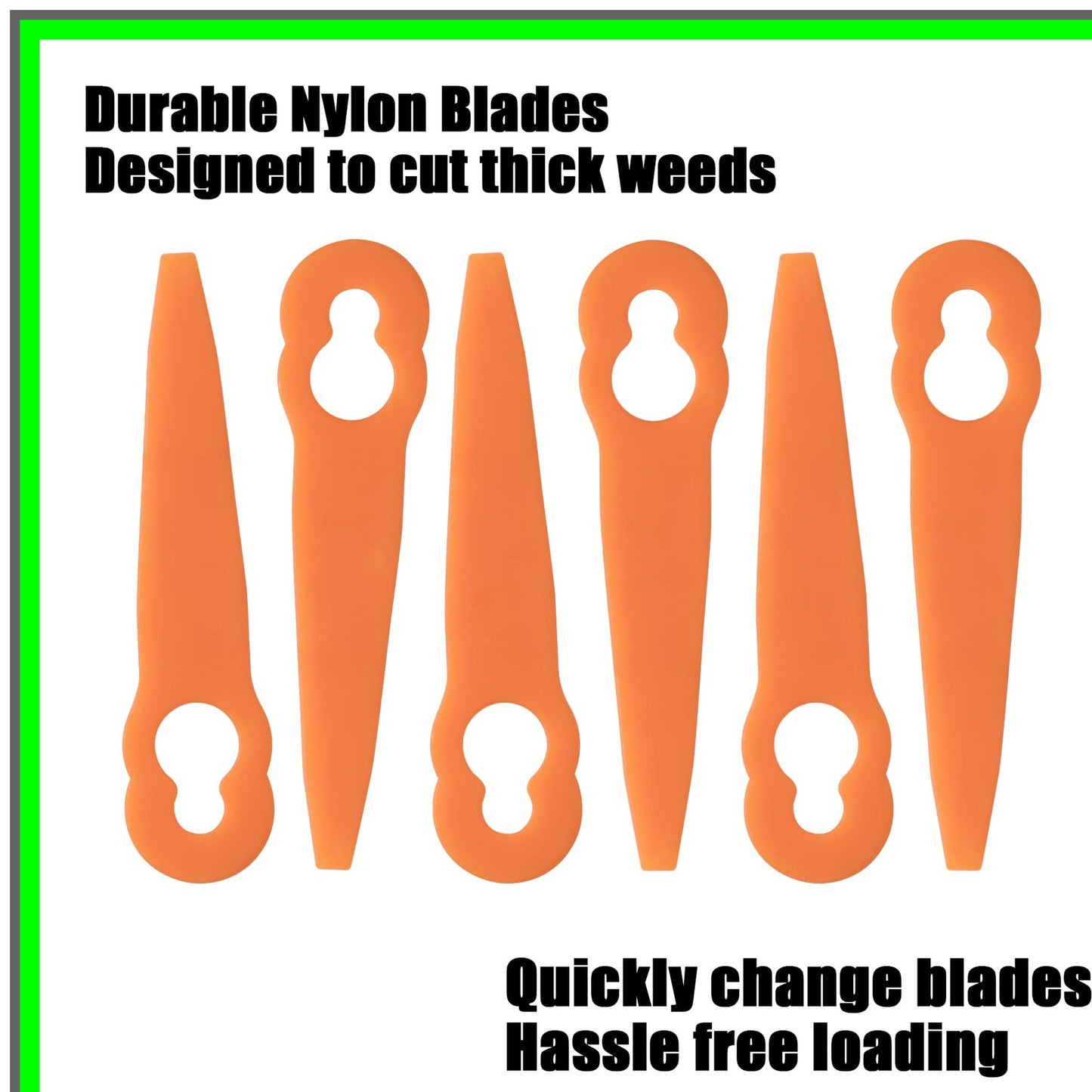 120Pcs Replacement Plastic Blades for STIHL Polycut Trimmers and Sun Joe