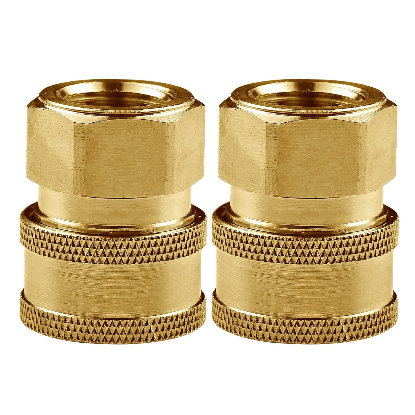 Quick Connect Pressure Washer Couplers 3/8 Inch NPT Fittings 2 Pack