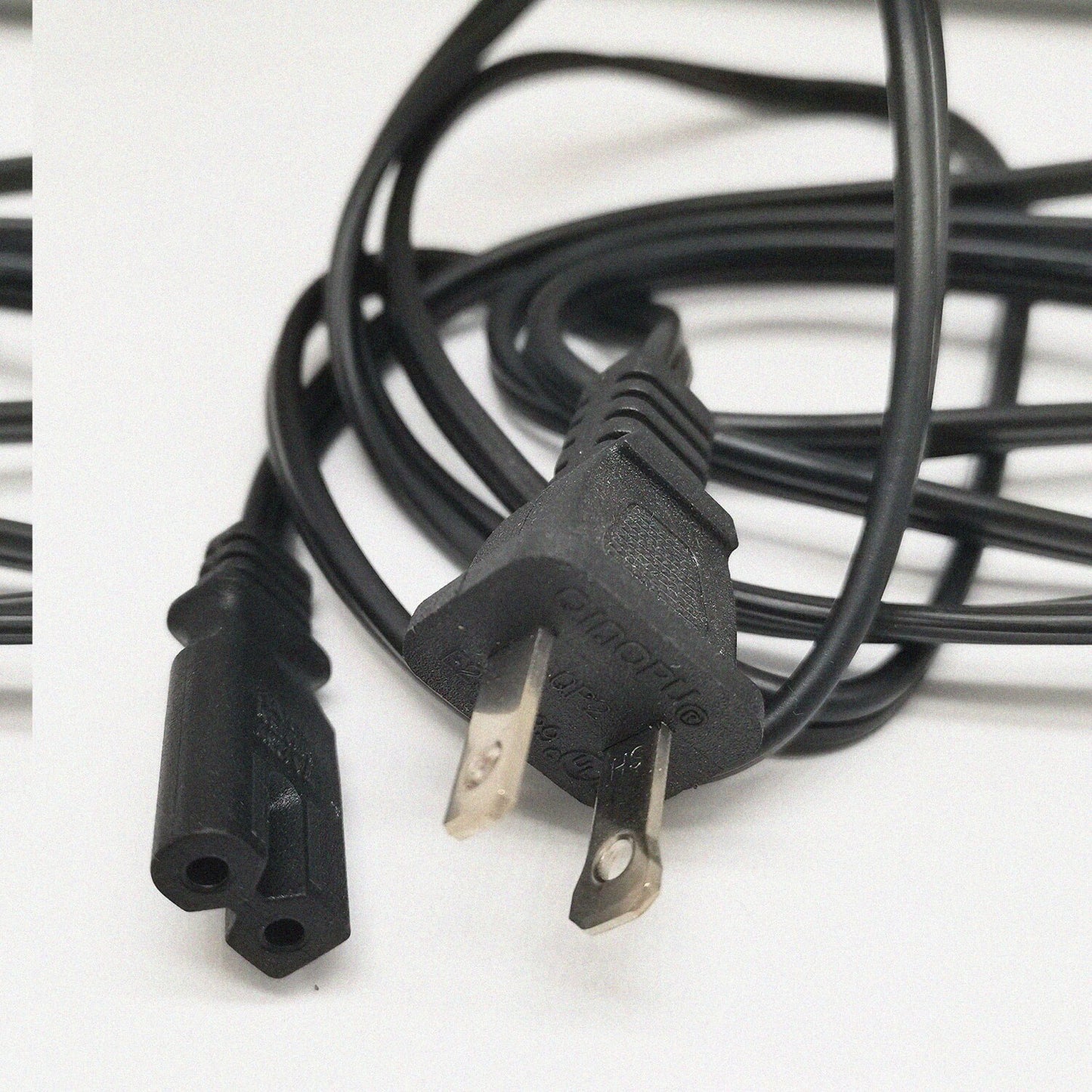White AC Power Cord for Sewing Machines 6ft