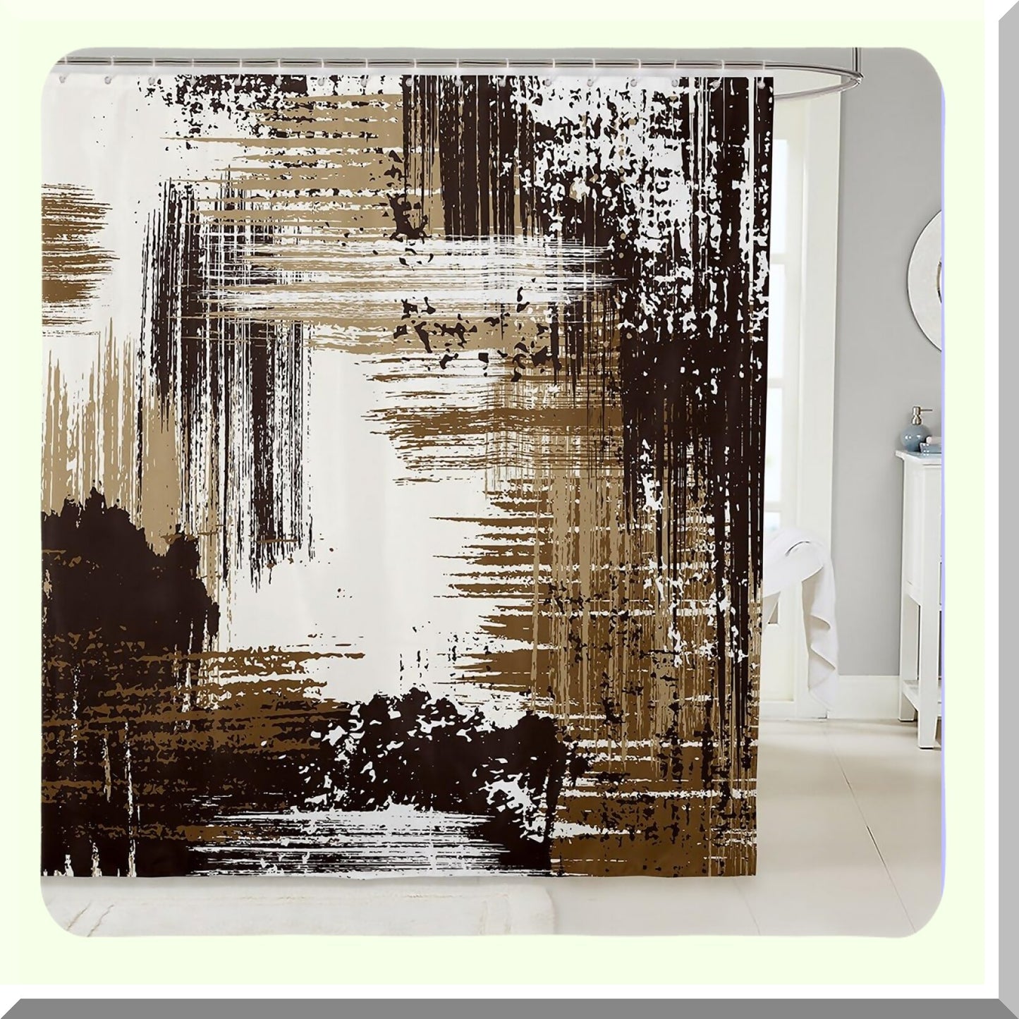 Abstract Shower Curtain 72x72 Kids Boys Grunge Style