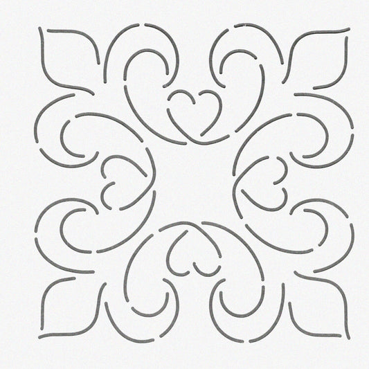 Elegance Block Quilt Template 6"