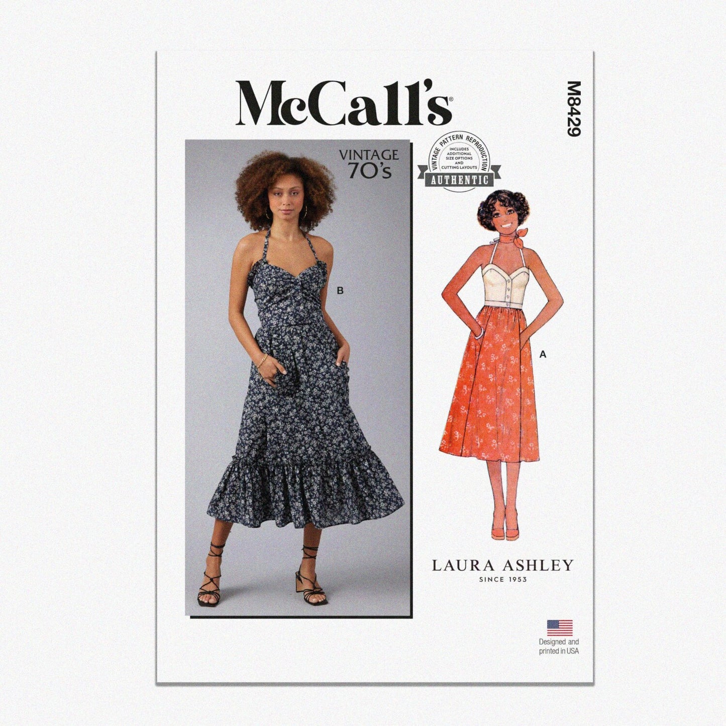 Vintage 1970s Top and Skirt Sewing Pattern Kit