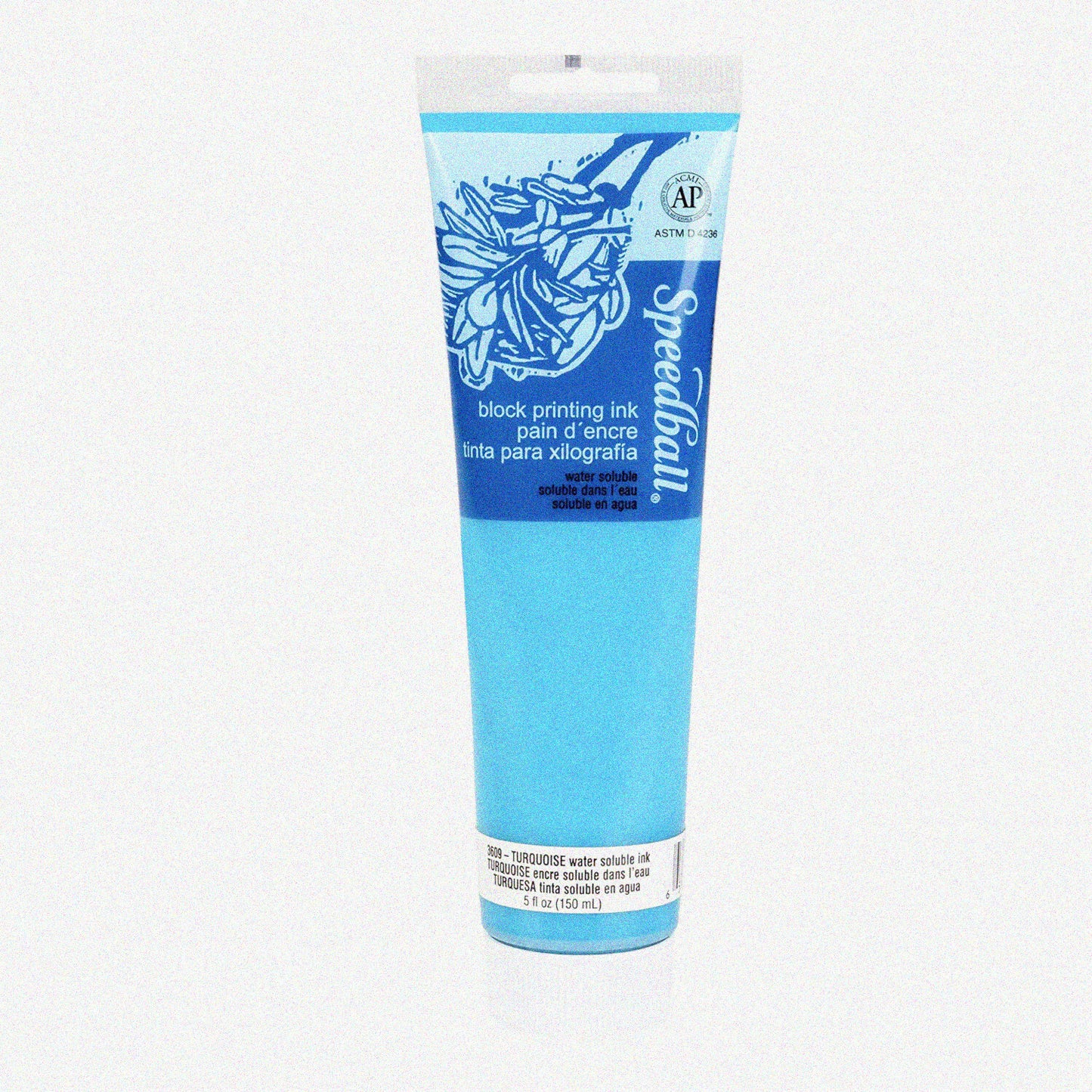 AquaSol Block Print Ink 5oz Turquoise