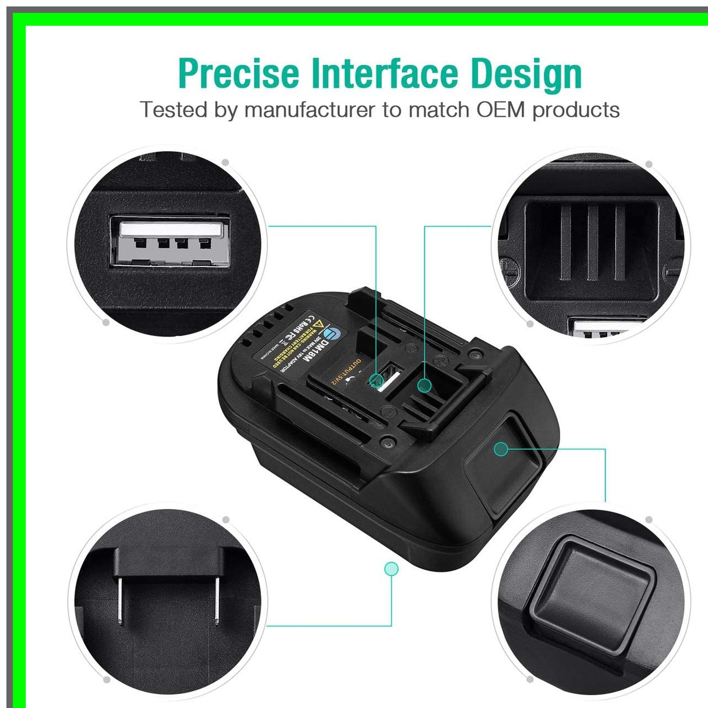 Makita 18V Battery Adapter for Milwauk 18V 20V Lithium-ion Tools