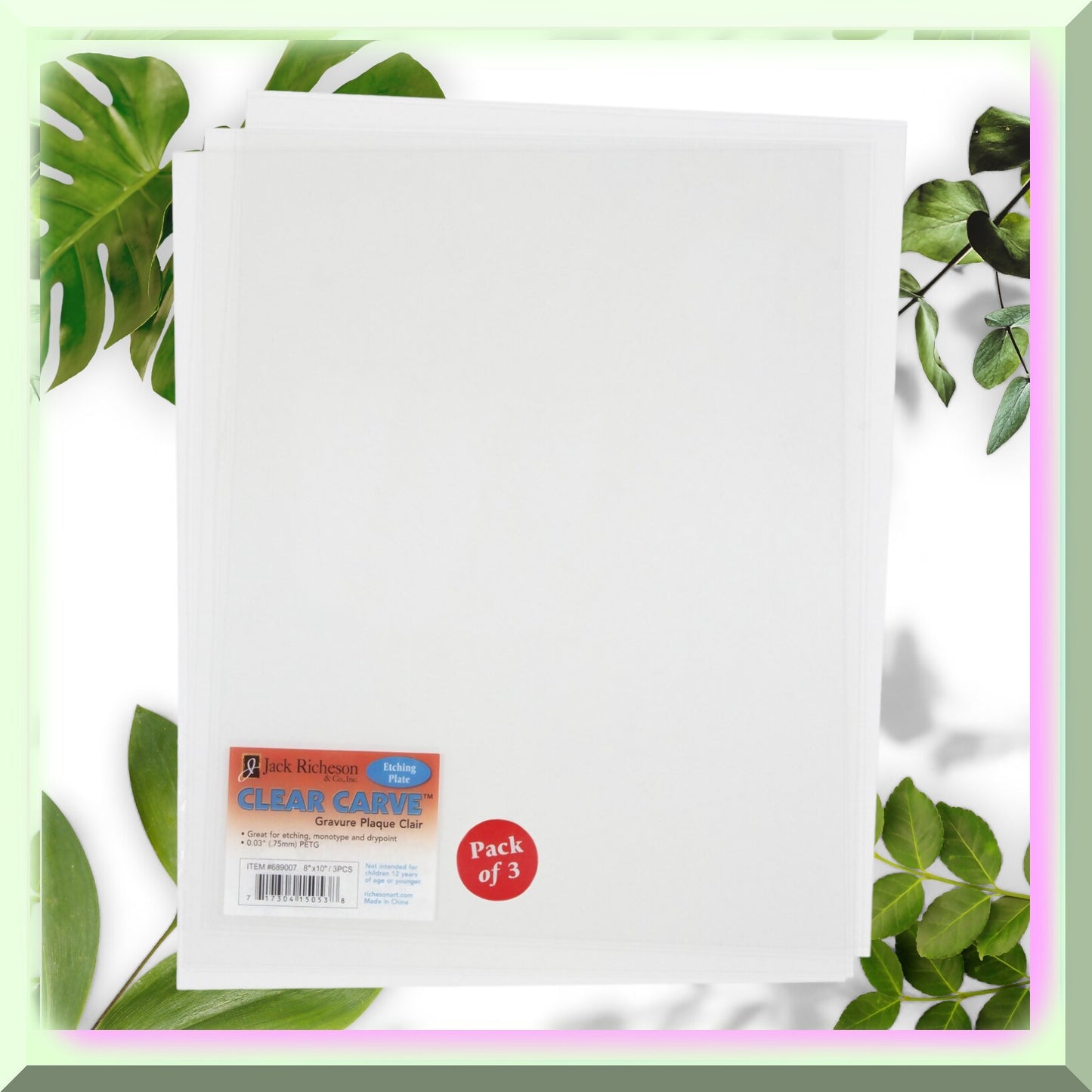 Crystal Carve Trio: 8" x 10" Etching Plates Set