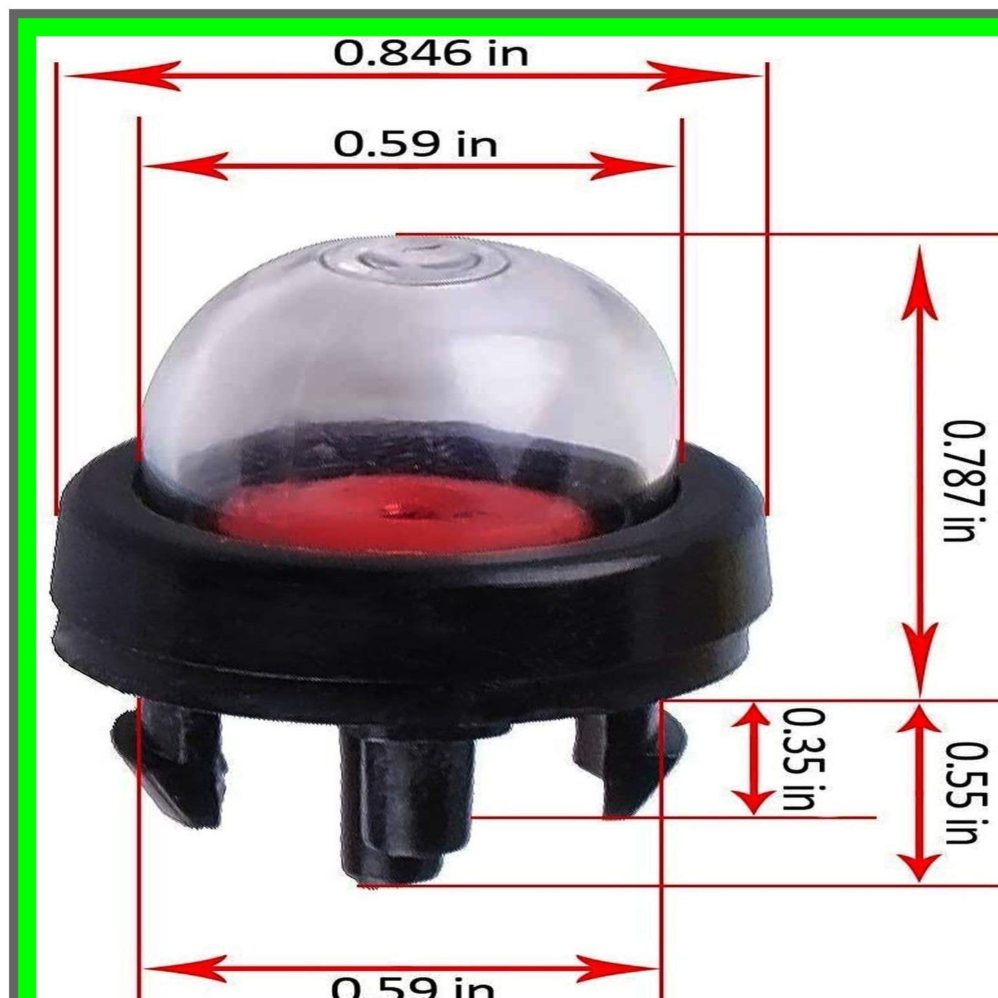 Chainsaw Primer Bulb Kit for Husqvarna Stihl Poulan 10-Pack Replacement