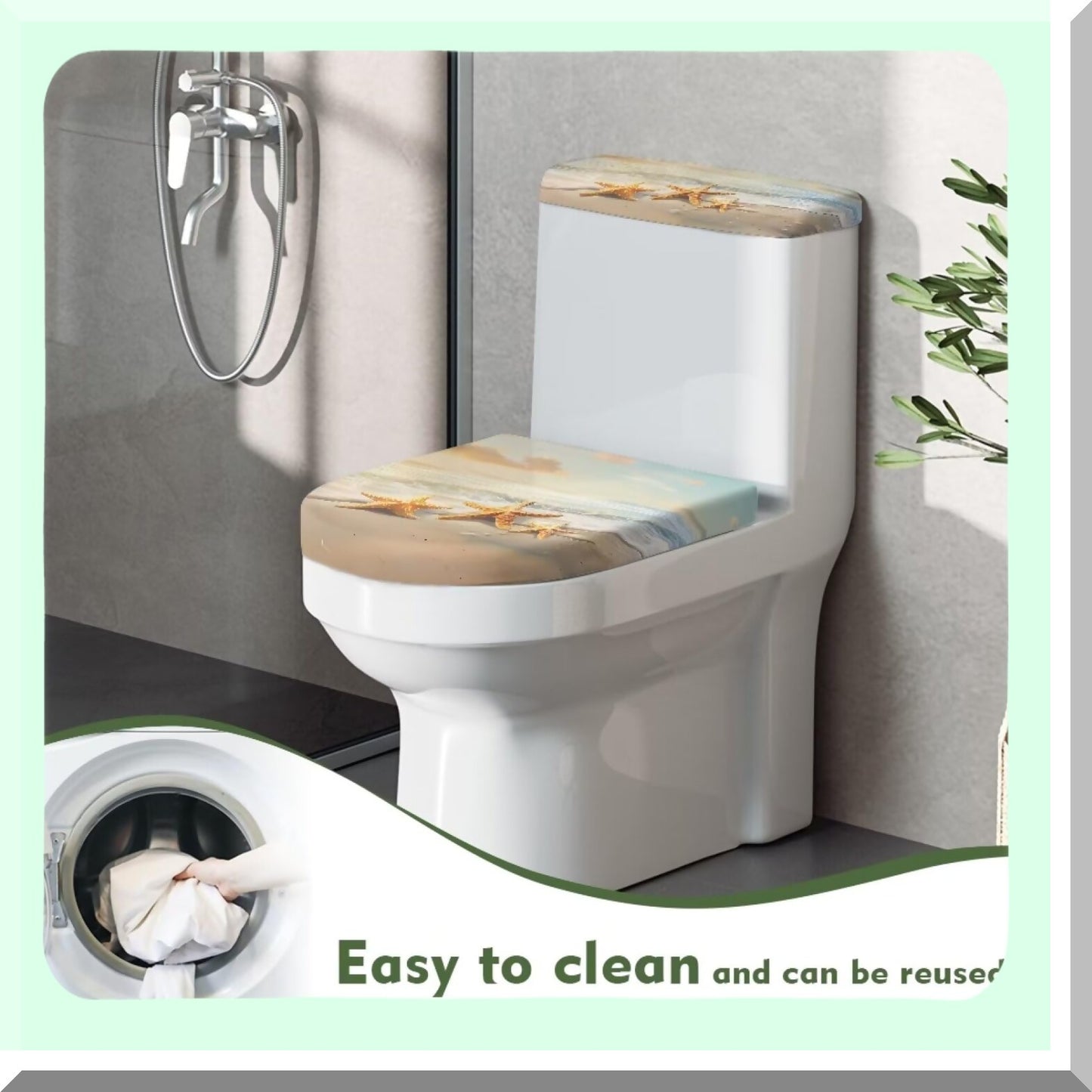 Bathroom Tet Lid Cover Set 13" and 15"