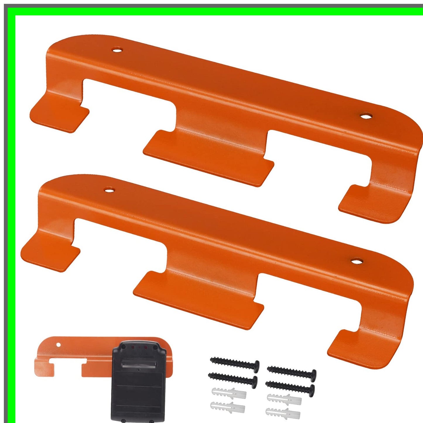 Wall Mount Battery Storage Holder for Black Decker 20V - 2 Pack