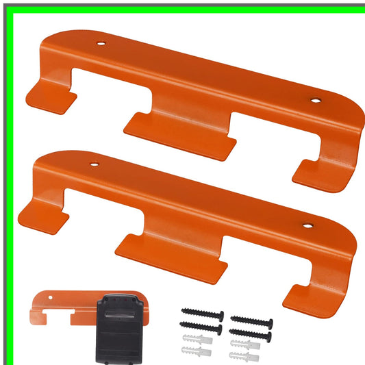 Wall Mount Battery Storage Holder for Black Decker 20V - 2 Pack