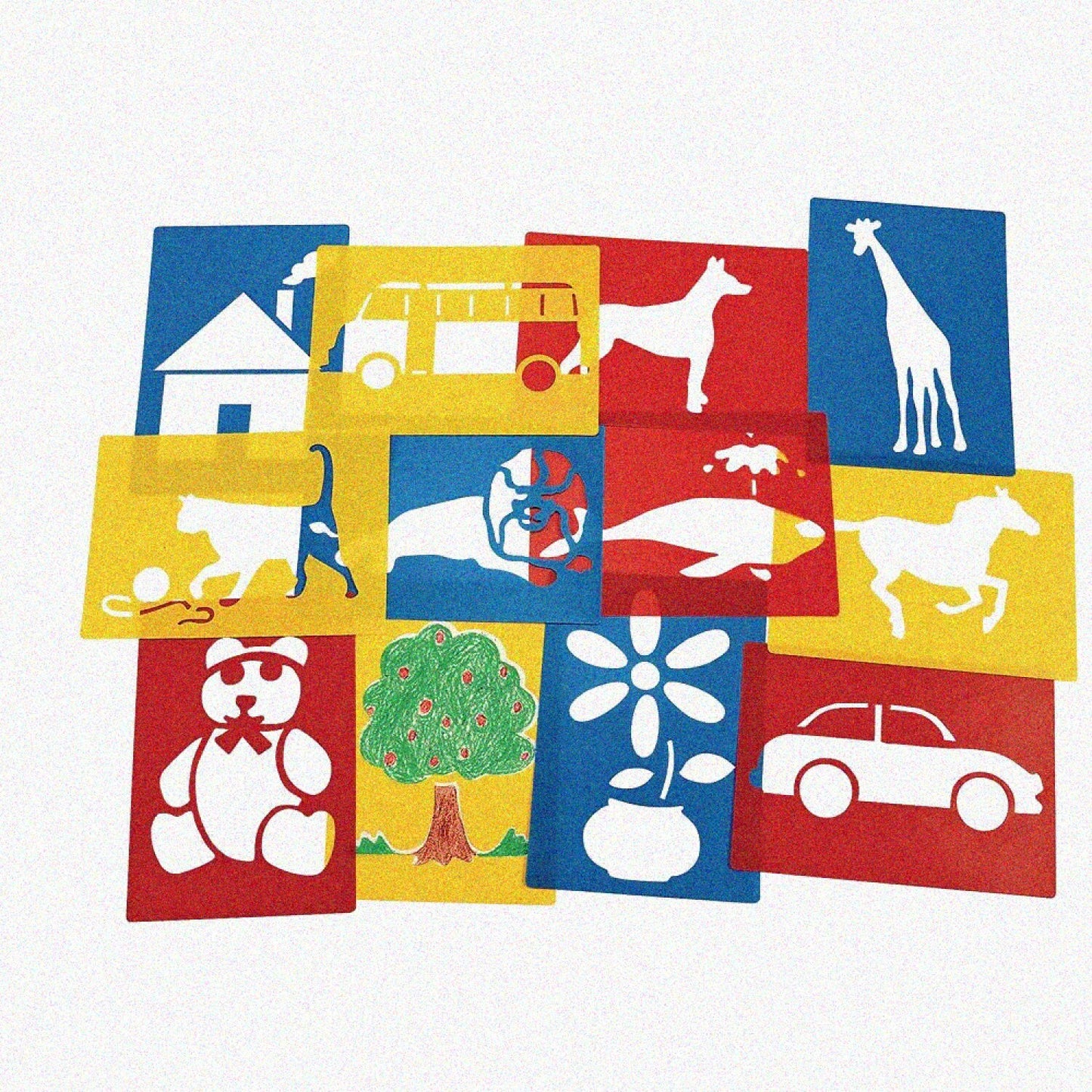 Set of 12 Large Washable Plastic Objects