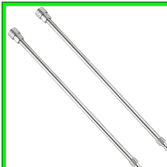 Stainless Steel Pressure Washer Extension Wand 17 Inch Quick Connect 2 Pack