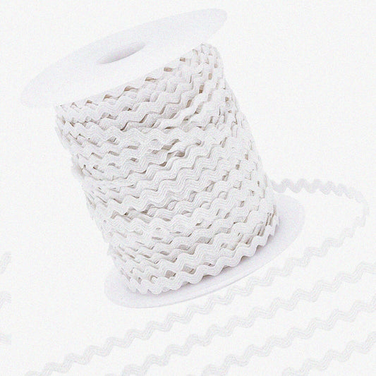 50Yard White Zigzag Rick Rack Trim 3.5mm