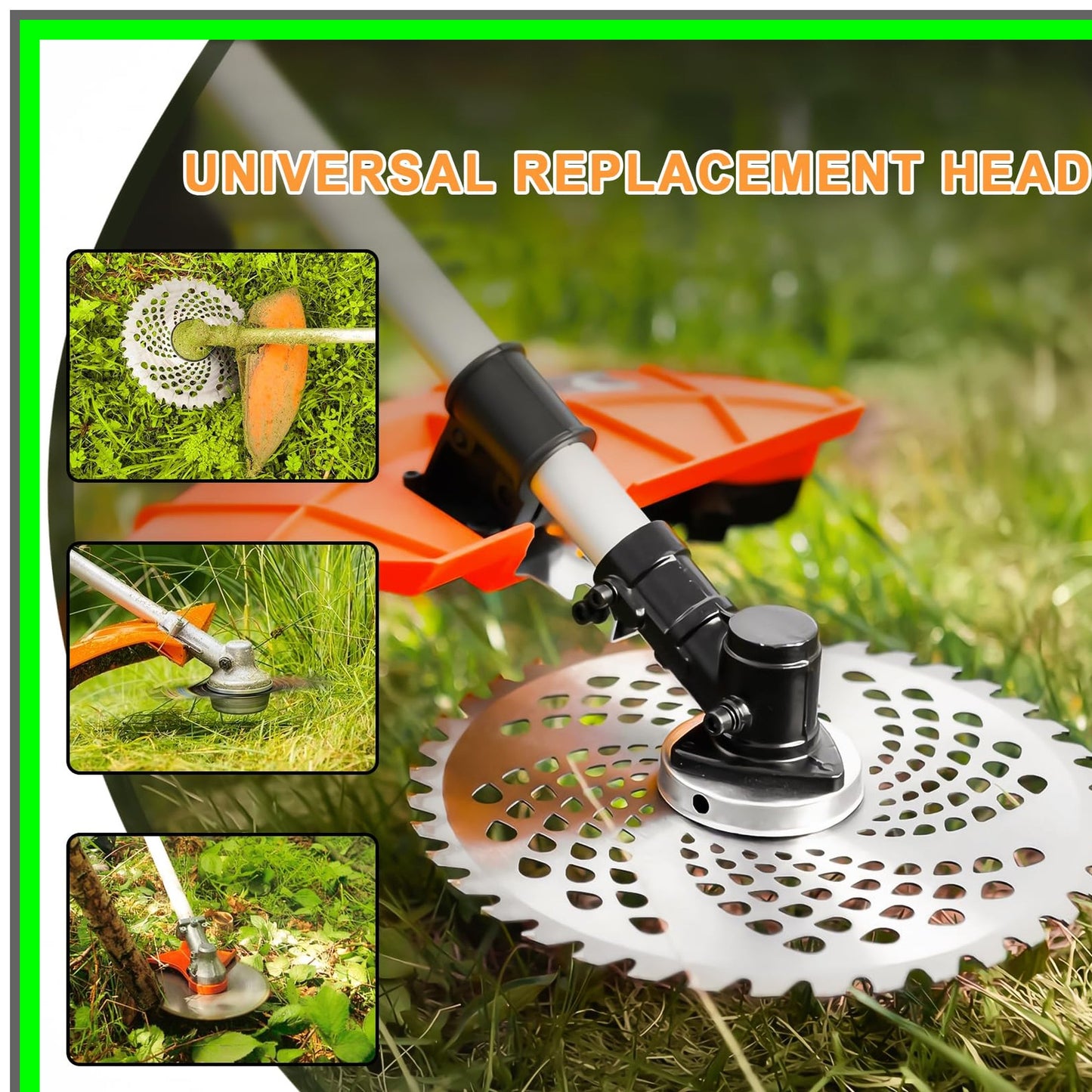 10-Inch 80 Tooth Carbide Brush Cutter Blades for Trimmers and Mowers