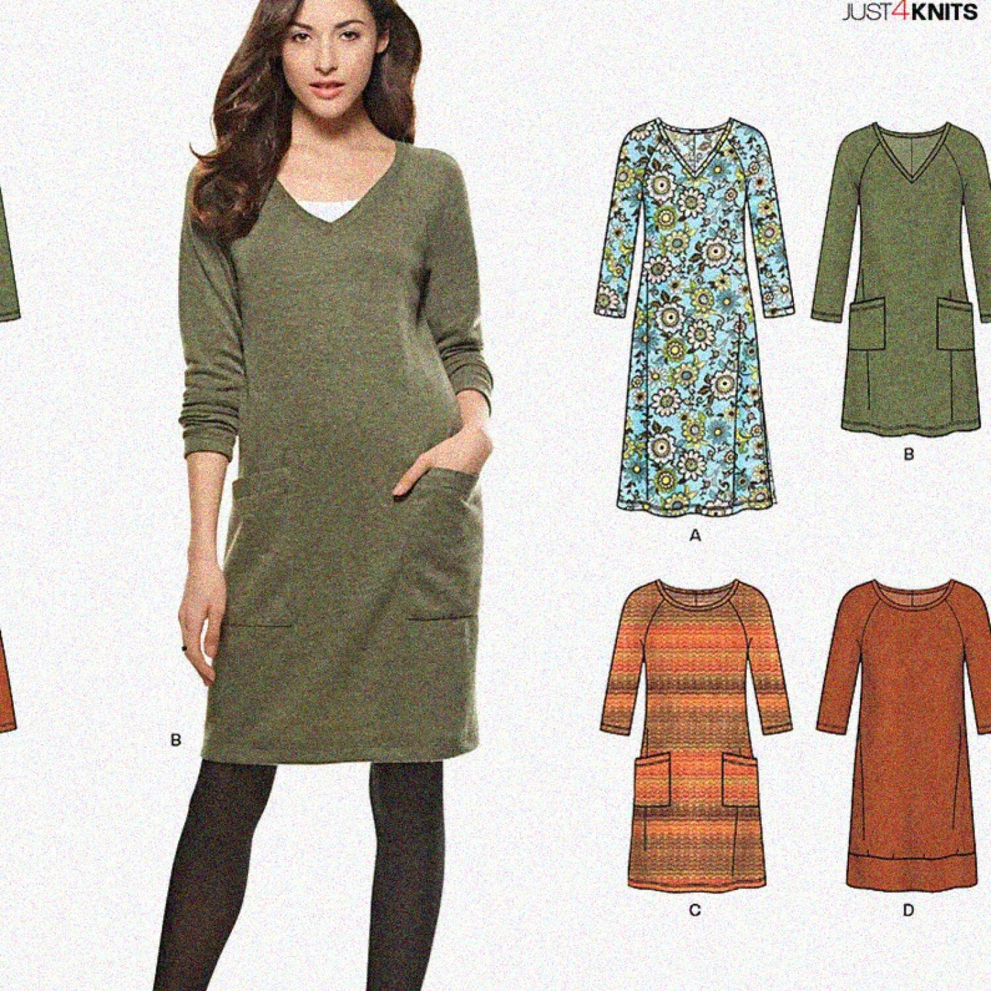 Misses' Knit Dress Sewing Pattern