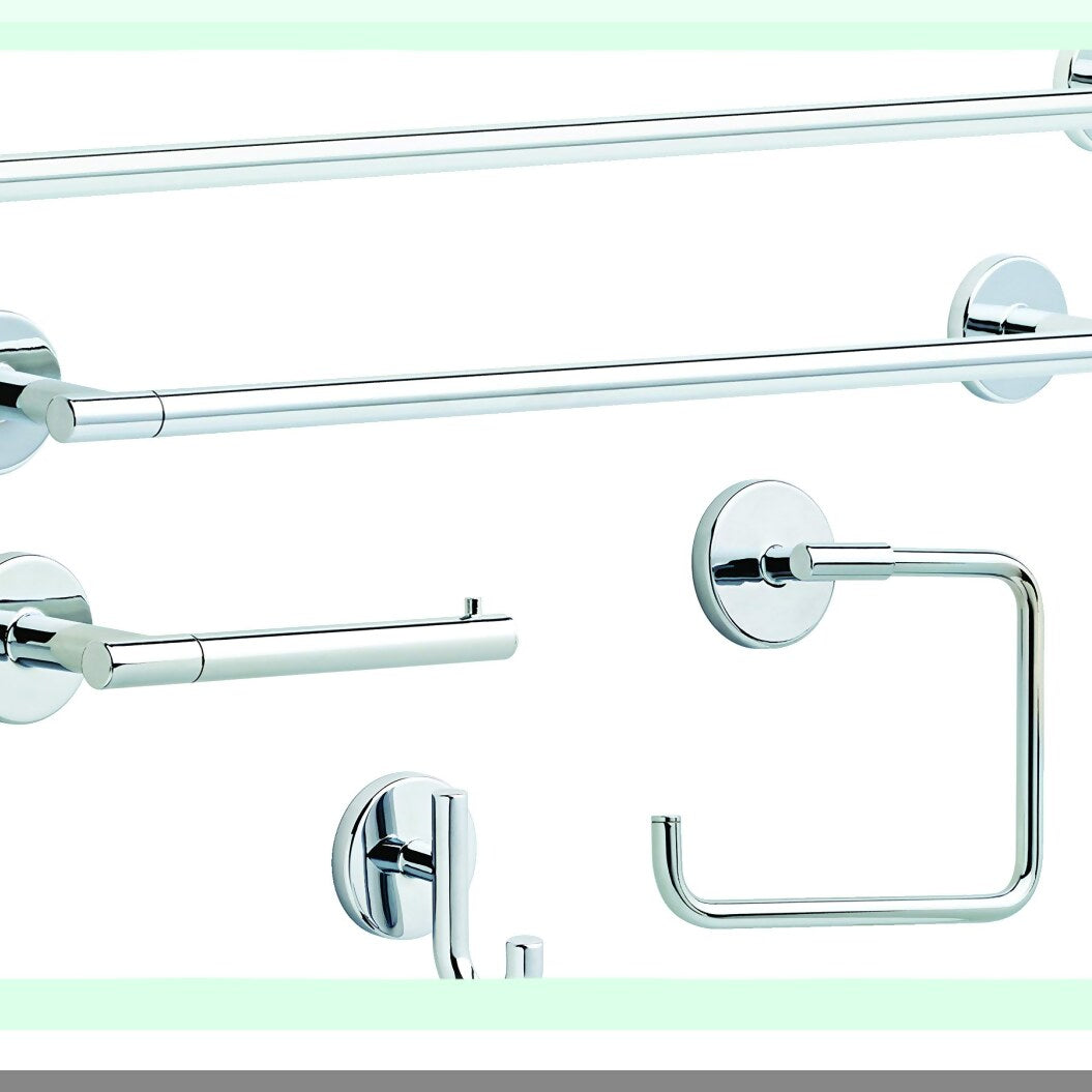 24 in. Wall Mount Towel Bar in Polished Chrome
