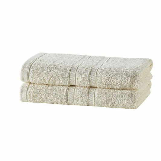 2 Pack Ivory Cotton Hand Towels 16" x 26"