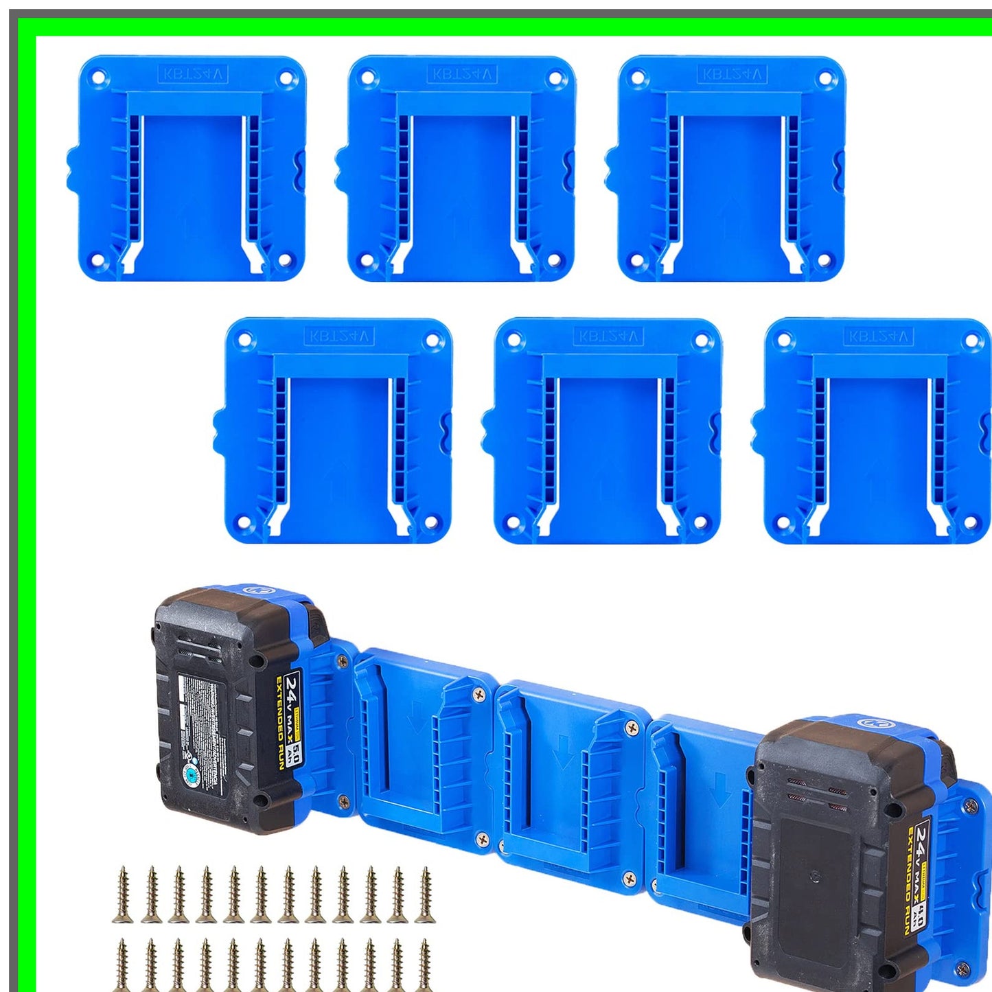 Kobalt 24V Max Battery Holder Dock with Screws for KB Series Batteries