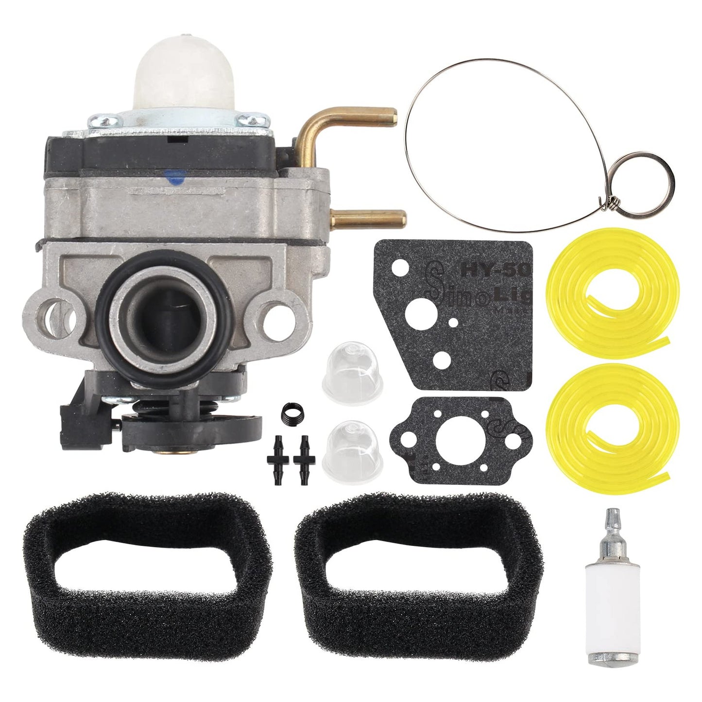 Carburetor and Air Filter Tune-Up Kit for Ryobi 25cc 2 Cycle Engines