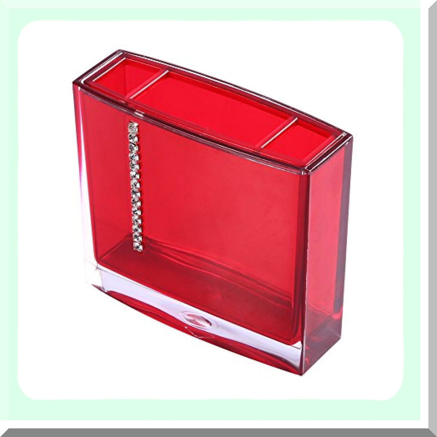 5pcs Bathroom Accessories Set Acrylic Red
