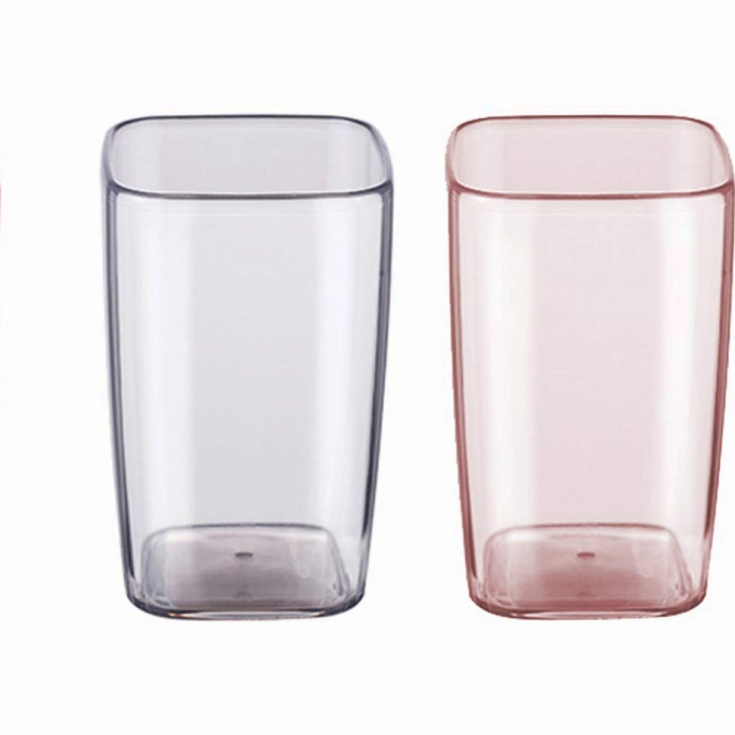 Toothbrush Holder Set 2pcs Pink Grey