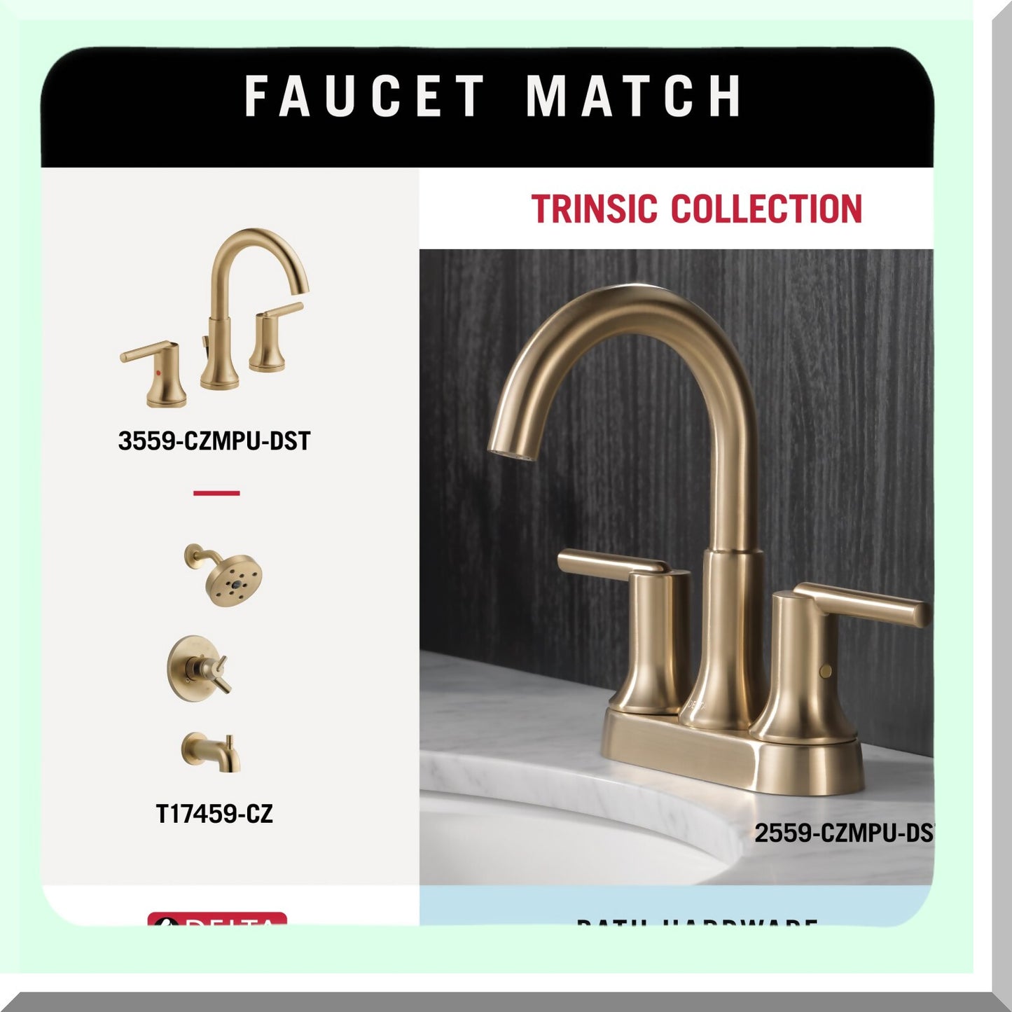 Trinsic Tet Paper Holder Champagne Bronze