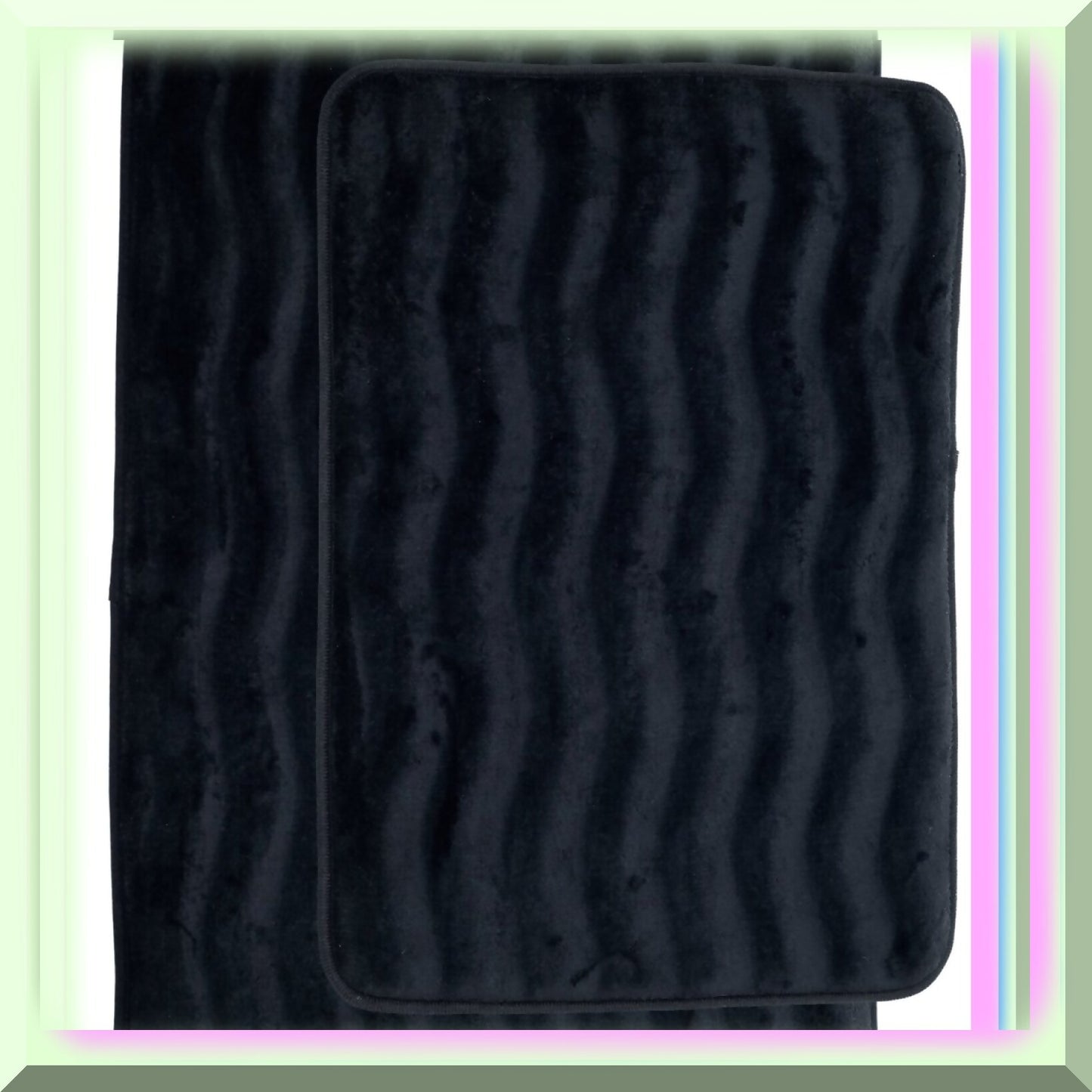Bathroom Rug Set 2-Piece Memory Foam Bath Mats