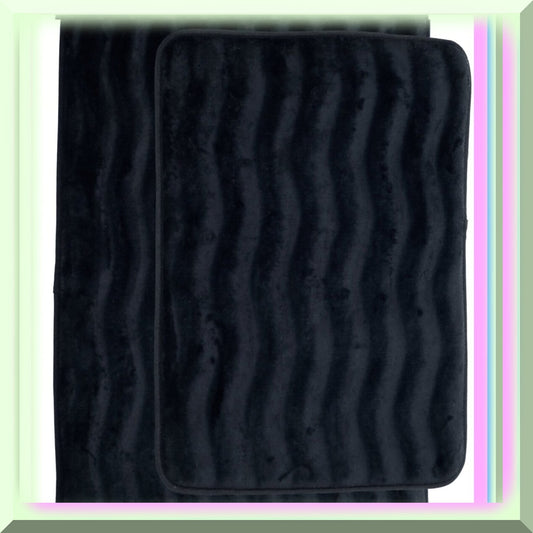 Bathroom Rug Set 2-Piece Memory Foam Bath Mats