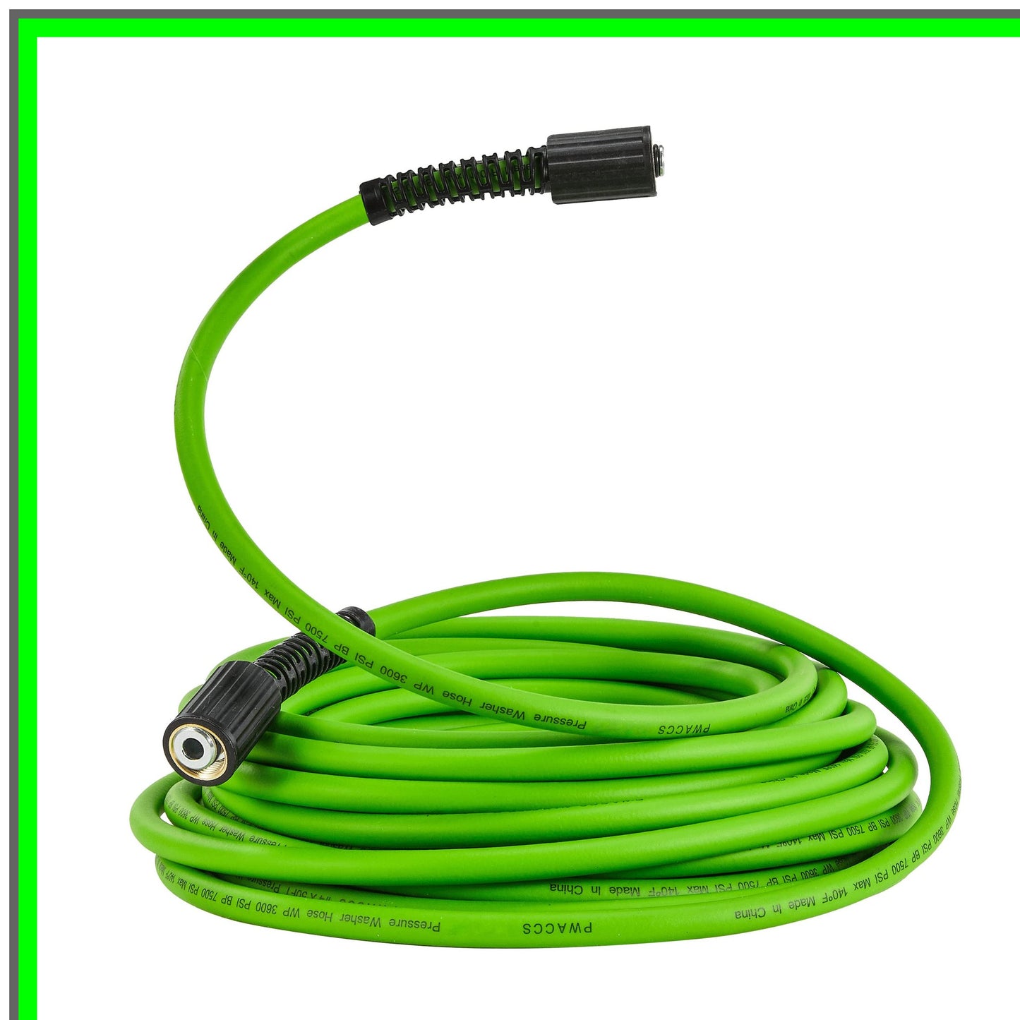 High-Performance 25FT Pressure Washer Hose 3600 PSI Flexible Extension