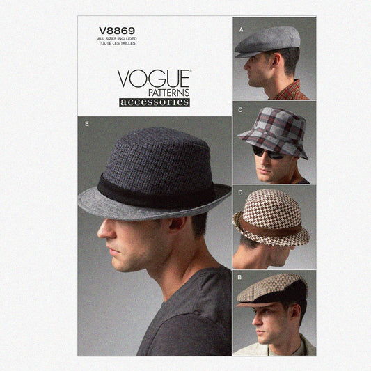 Men's Hat Sewing Template Set