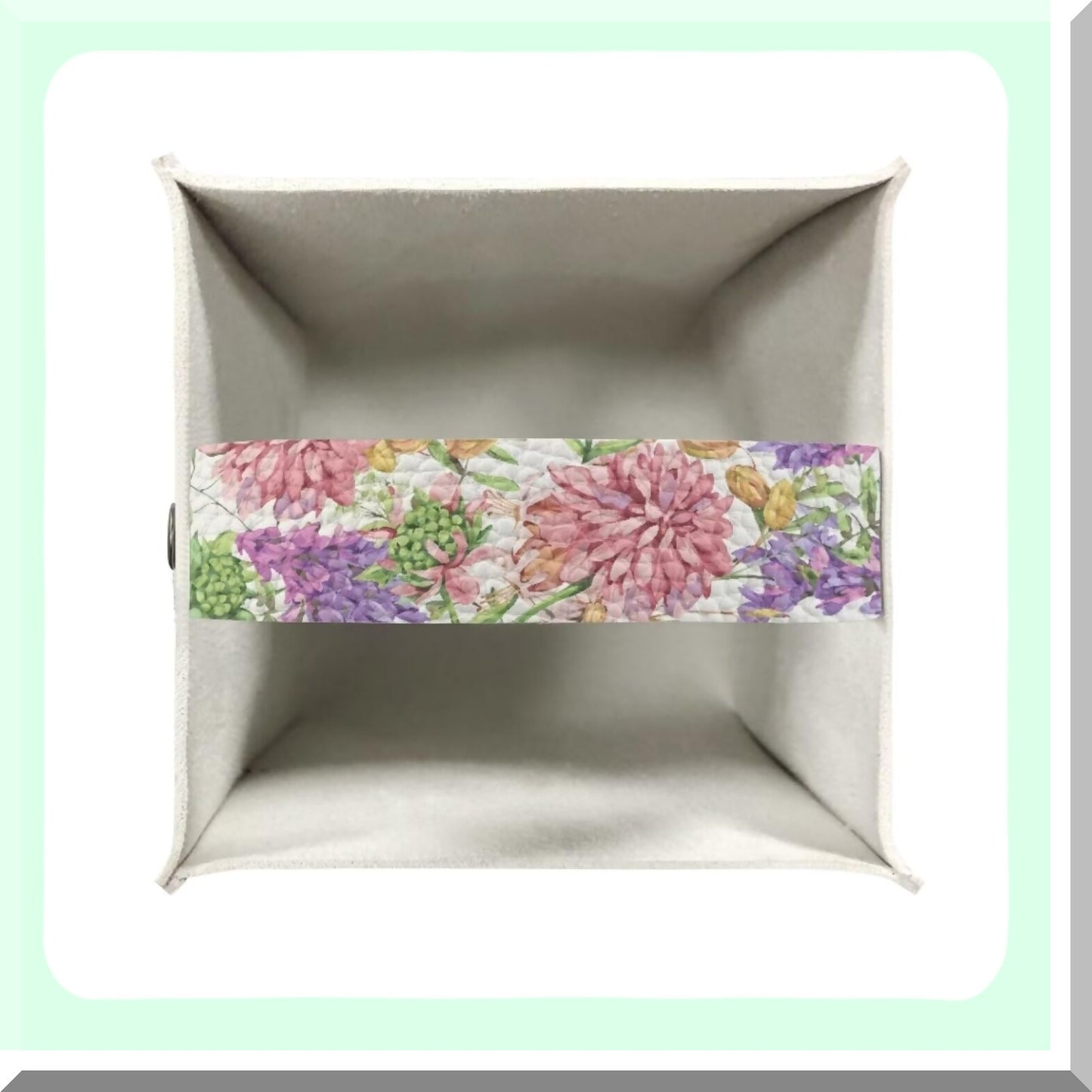 Hummingbird Flower Tissue Box Cover PU Leather