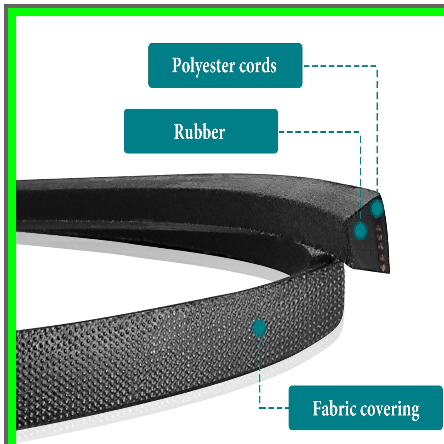 Hustler Mower Deck Belt Replacement 604817 for Raptor SD 54" Zero Turn