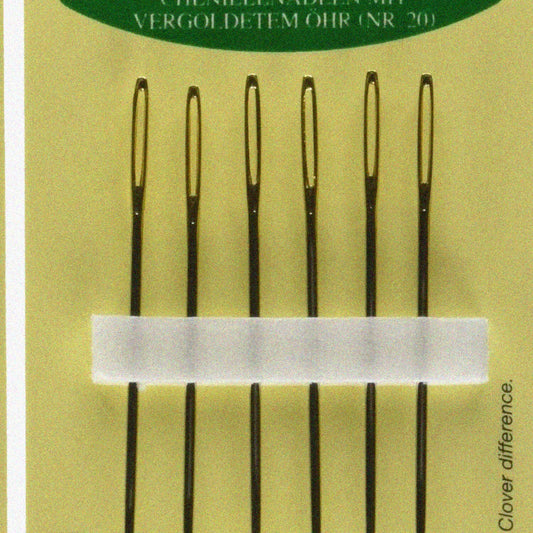 Gold Chenille Needles Size 20 6 Pack