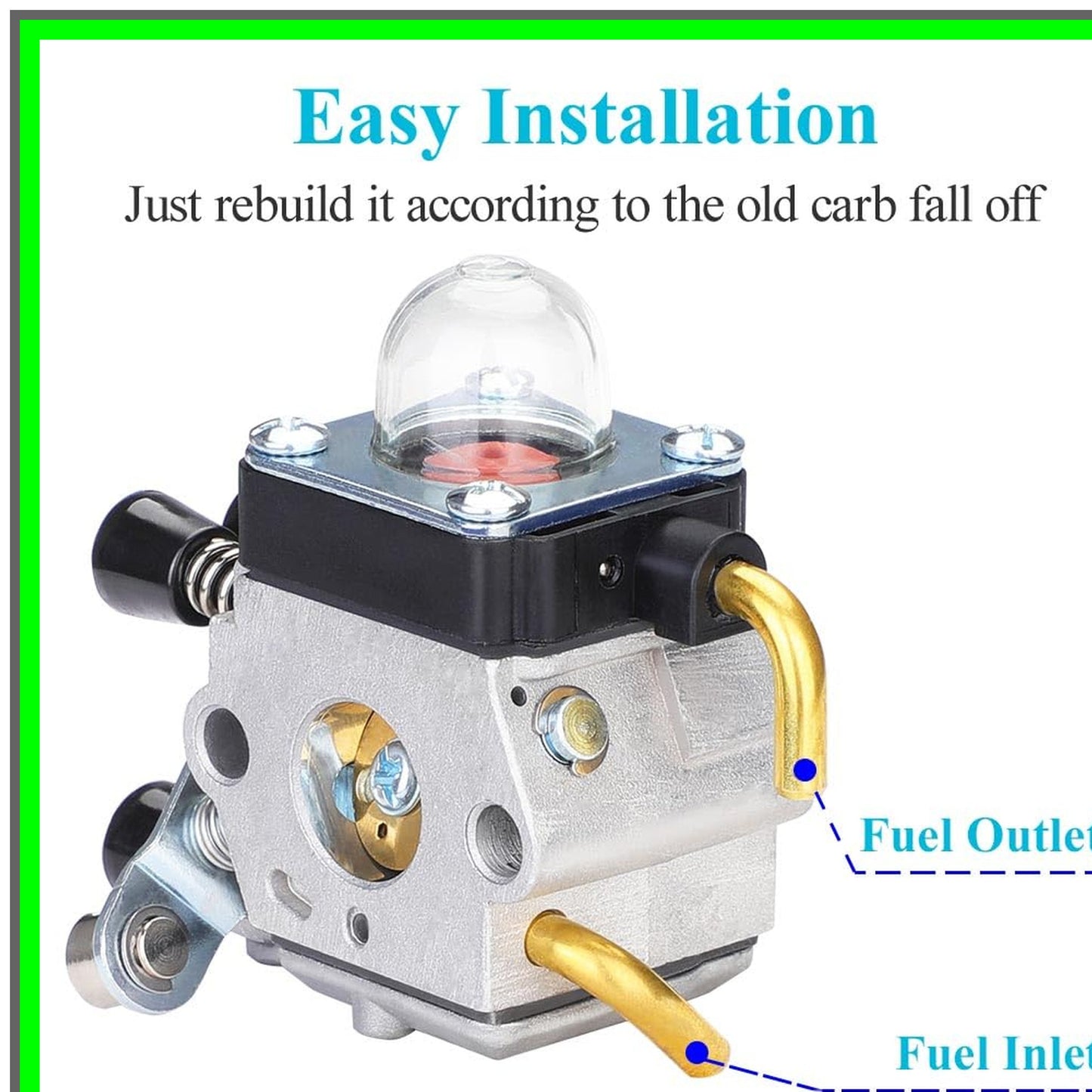 Easy-Start Carburetor Kit for STIHL FS55 FS45 FS38 Hedge Trimmers