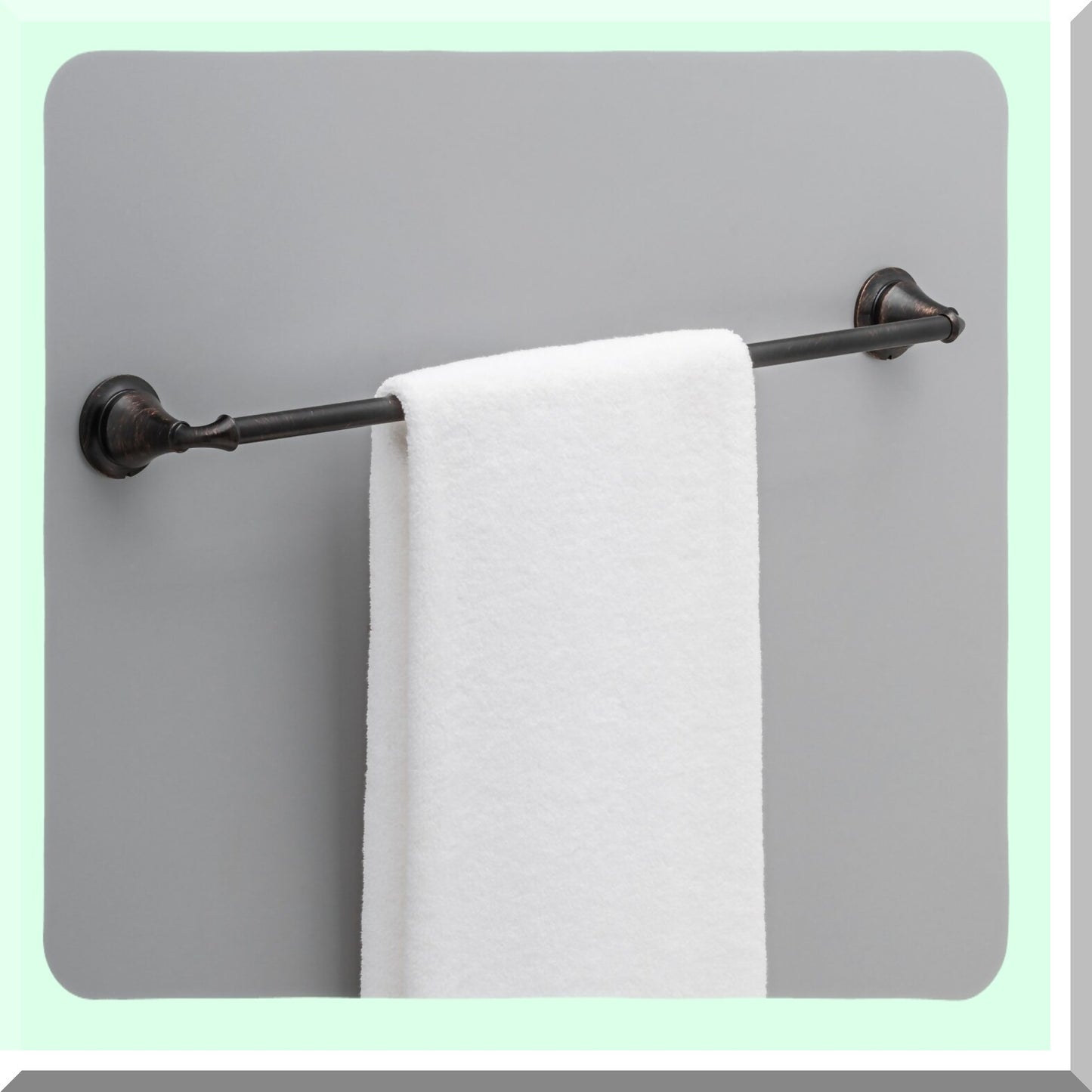 Linden 24 in. Wall Mount Towel Bar Venetian Bronze