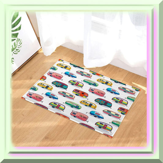 Camper Bath Mat 16x24 Inches Non-Slip Rug