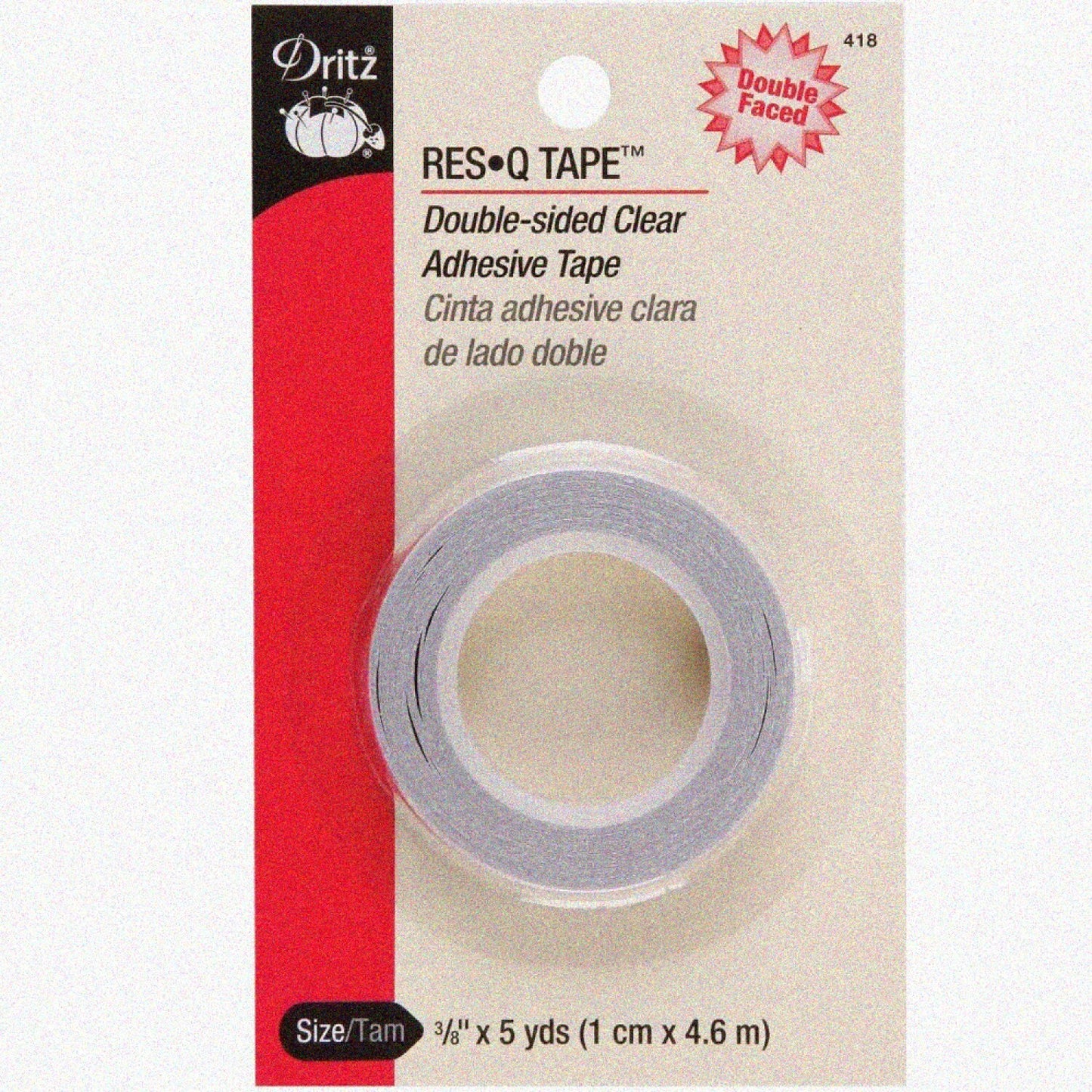 Res-Q Adhesive Tape 3/8-Inch x 180-Inch Clear