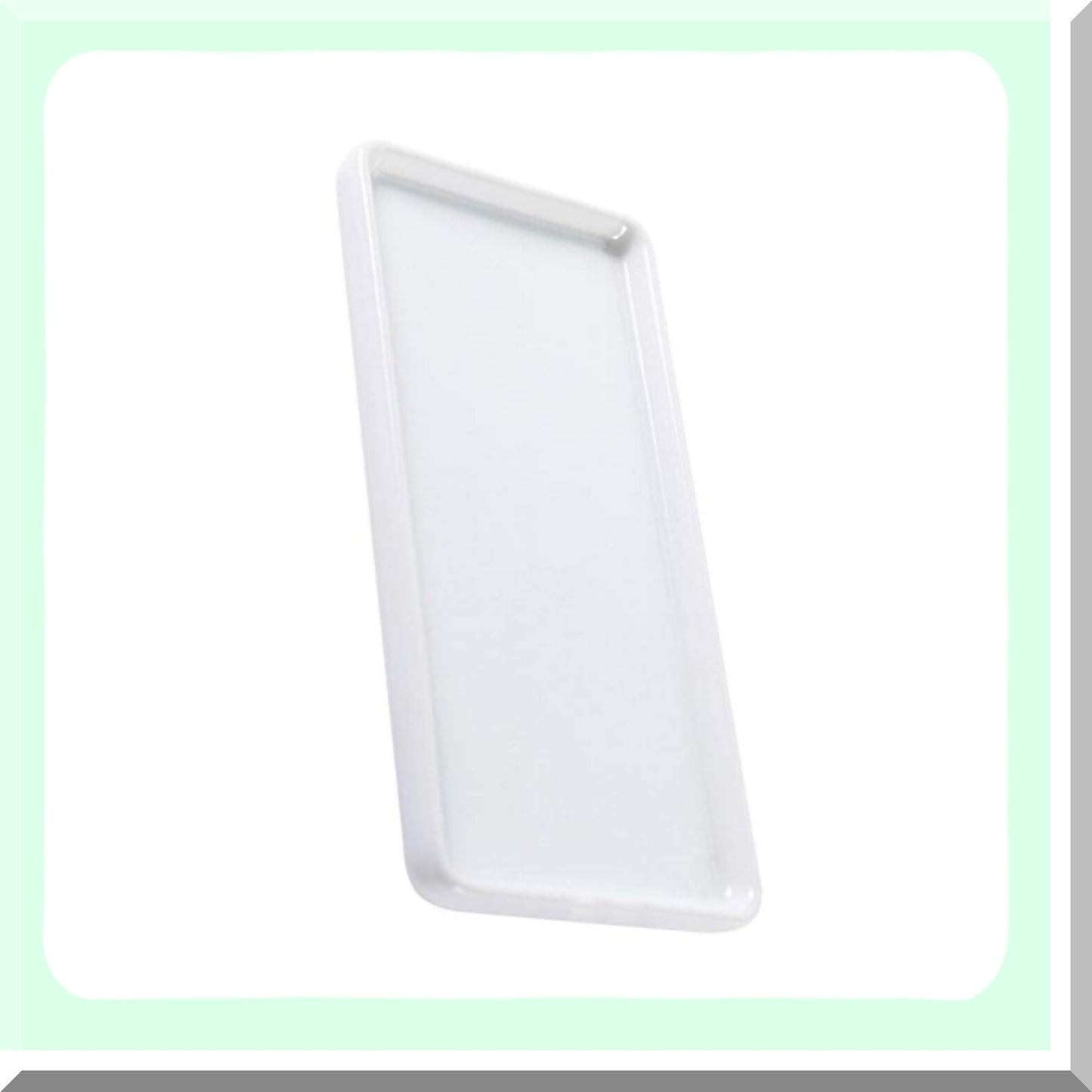 White Ceramic Bathroom Storage Trays 2Pcs